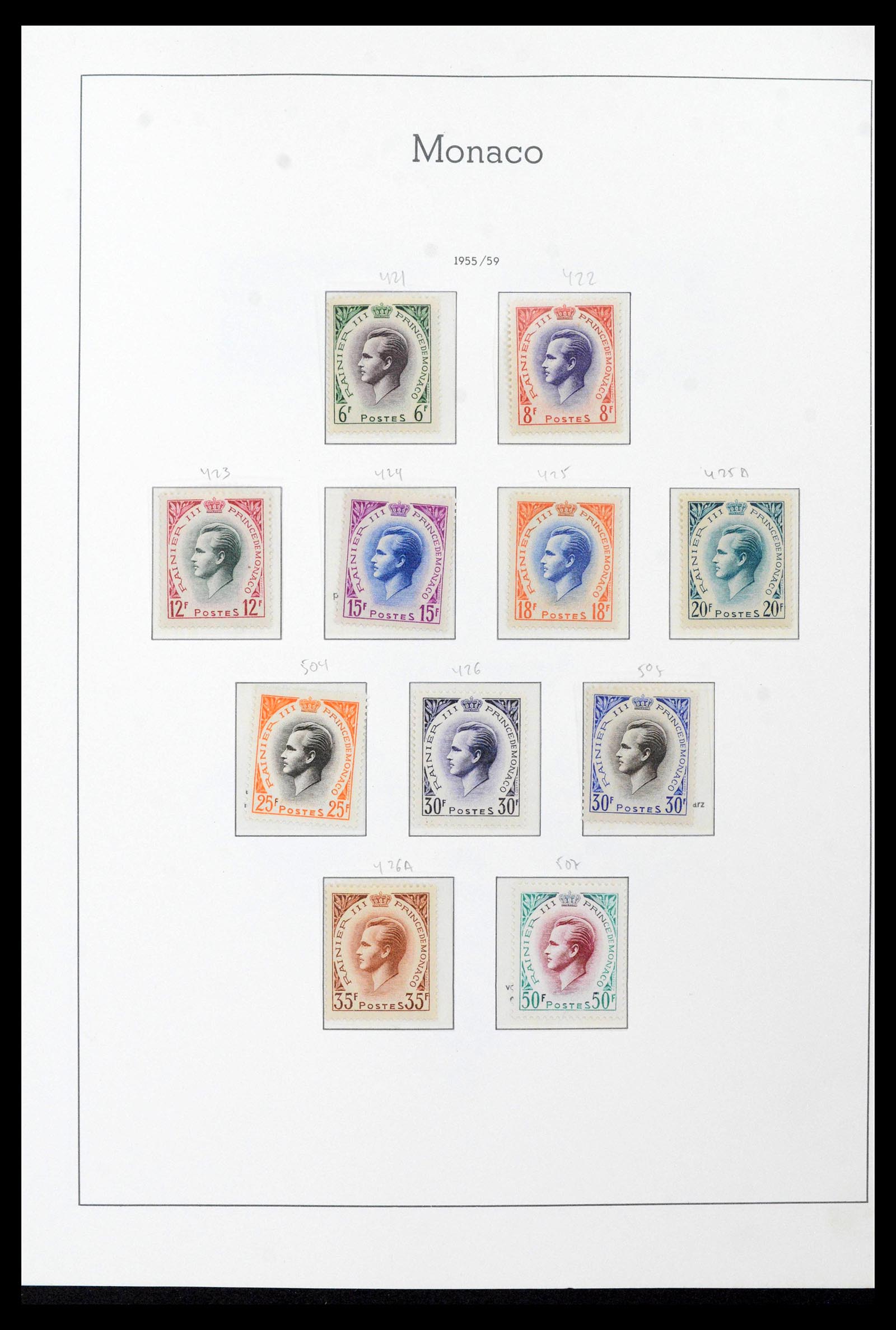 39250 0060 - Postzegelverzameling 39250 Monaco 1885-1995.