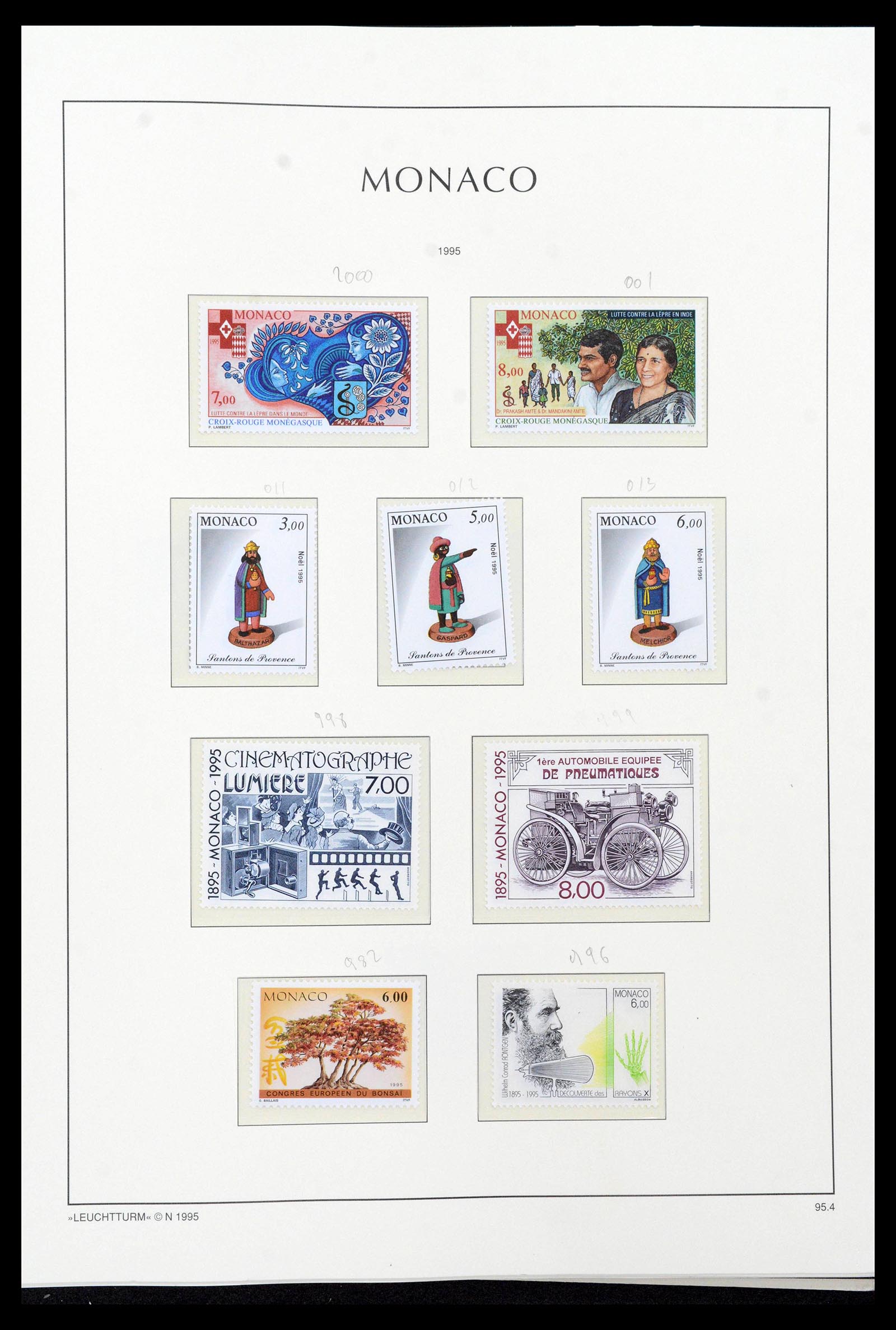 39250 0265 - Postzegelverzameling 39250 Monaco 1885-1995.