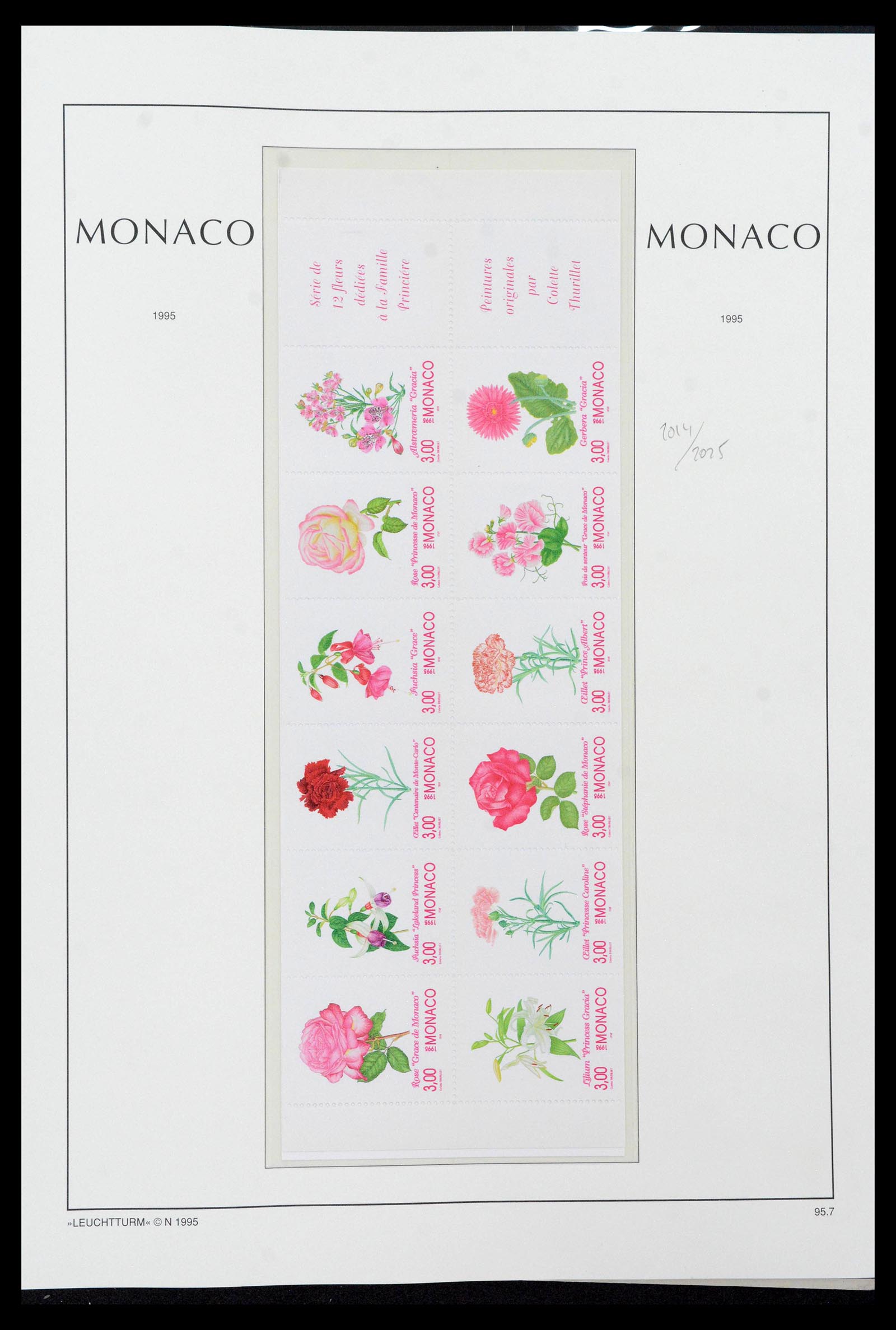 39250 0268 - Postzegelverzameling 39250 Monaco 1885-1995.