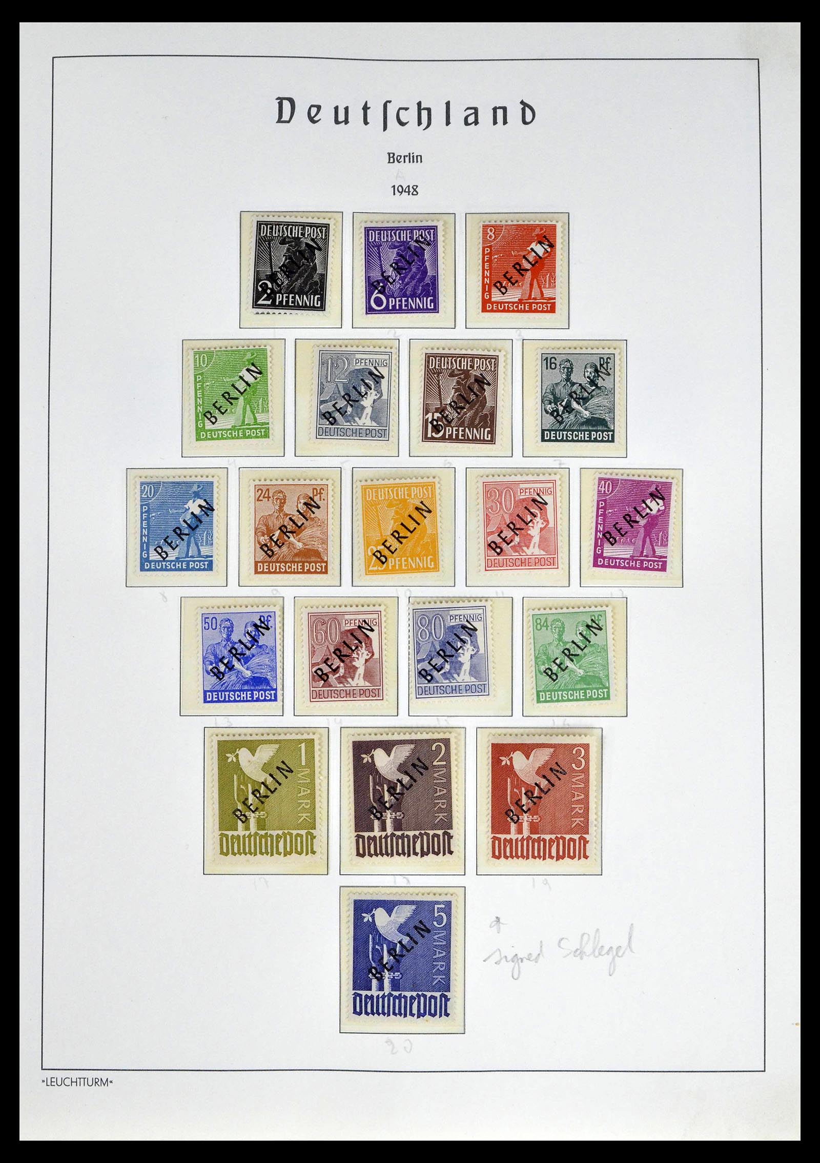 39251 0001 - Stamp collection 39251 Berlin 1948-1990.