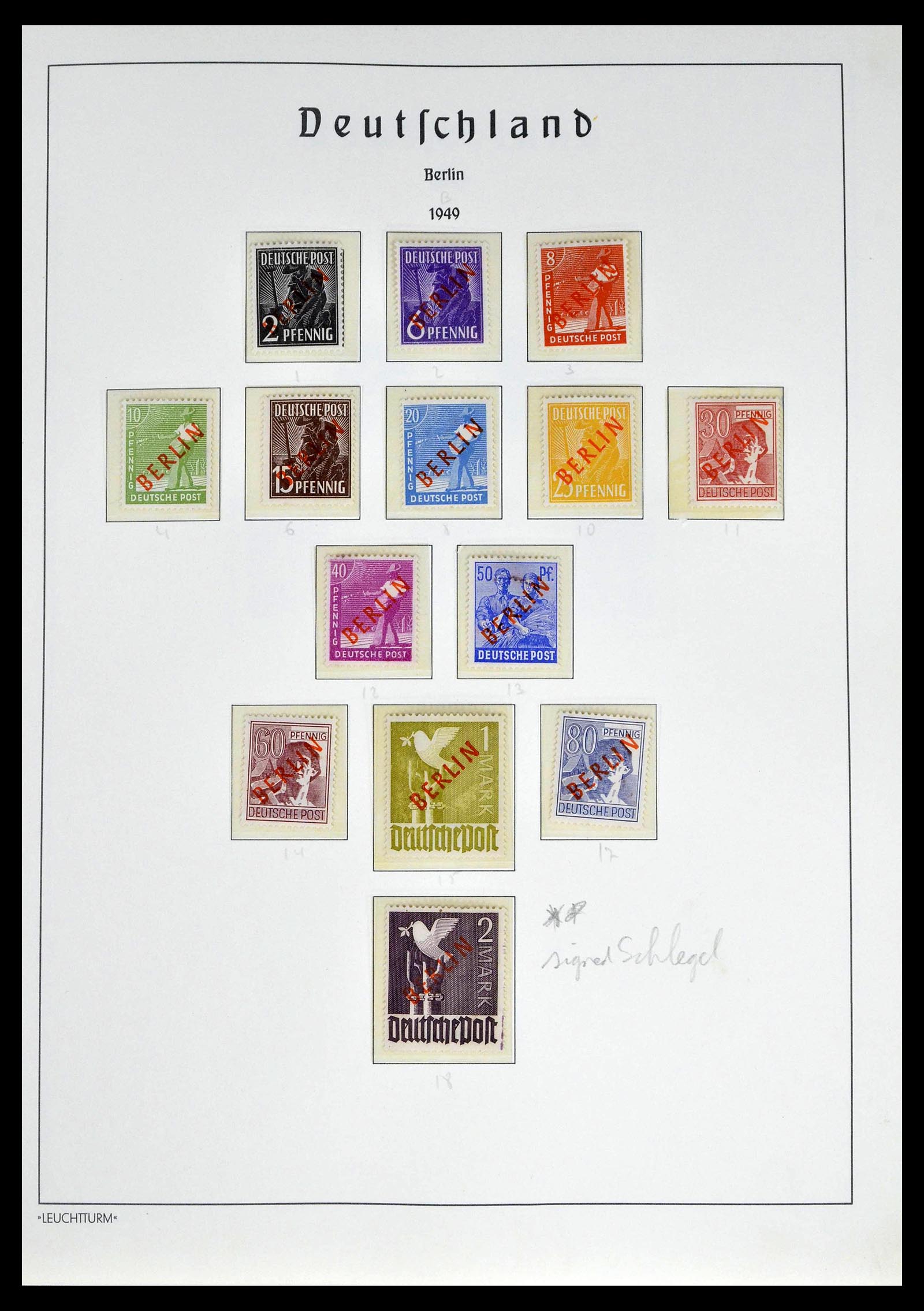 39251 0002 - Postzegelverzameling 39251 Berlijn 1948-1990.