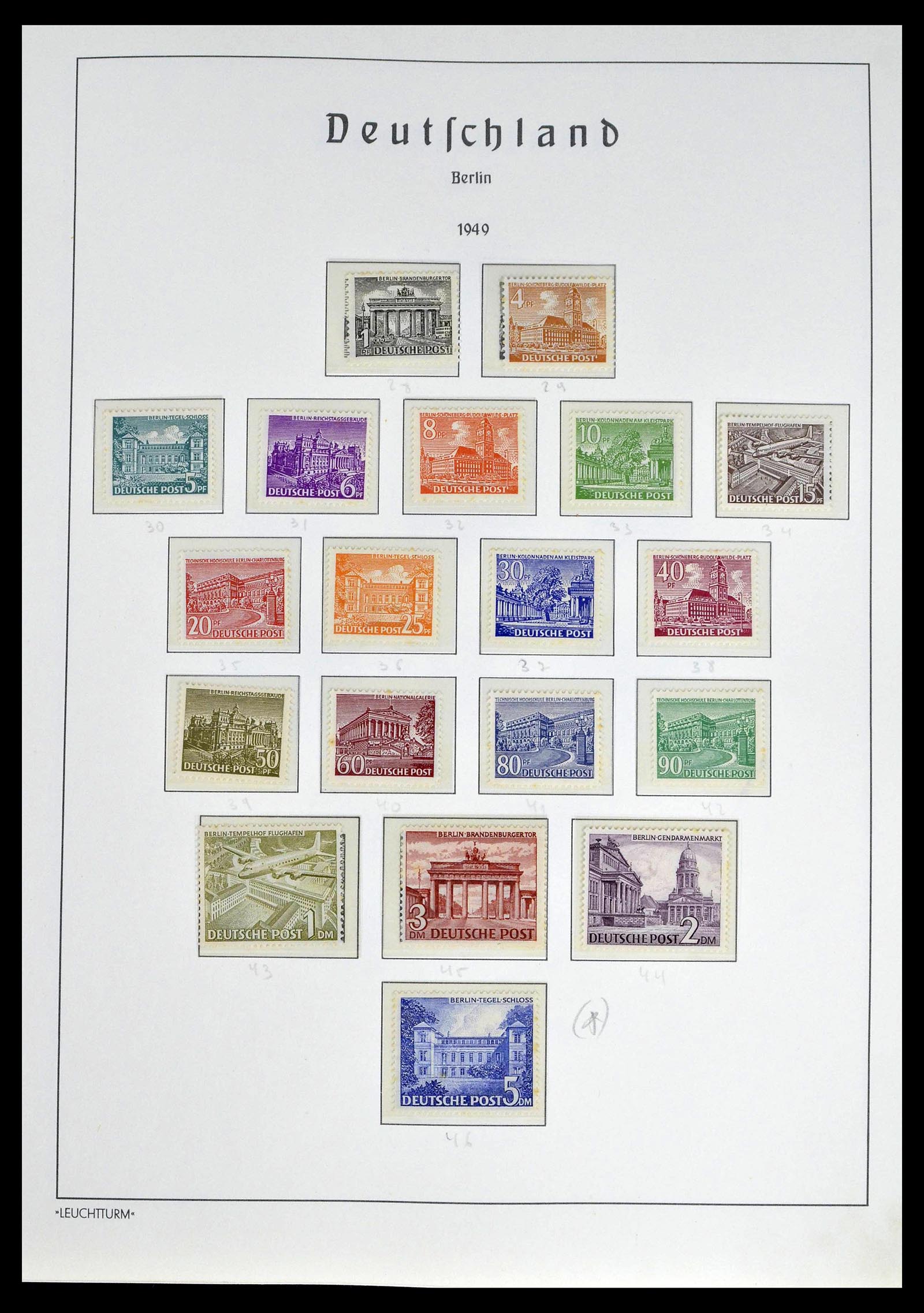 39251 0004 - Postzegelverzameling 39251 Berlijn 1948-1990.
