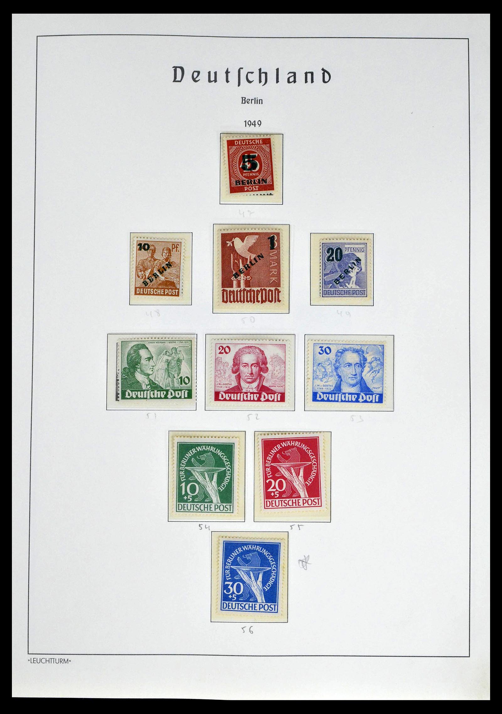 39251 0005 - Postzegelverzameling 39251 Berlijn 1948-1990.