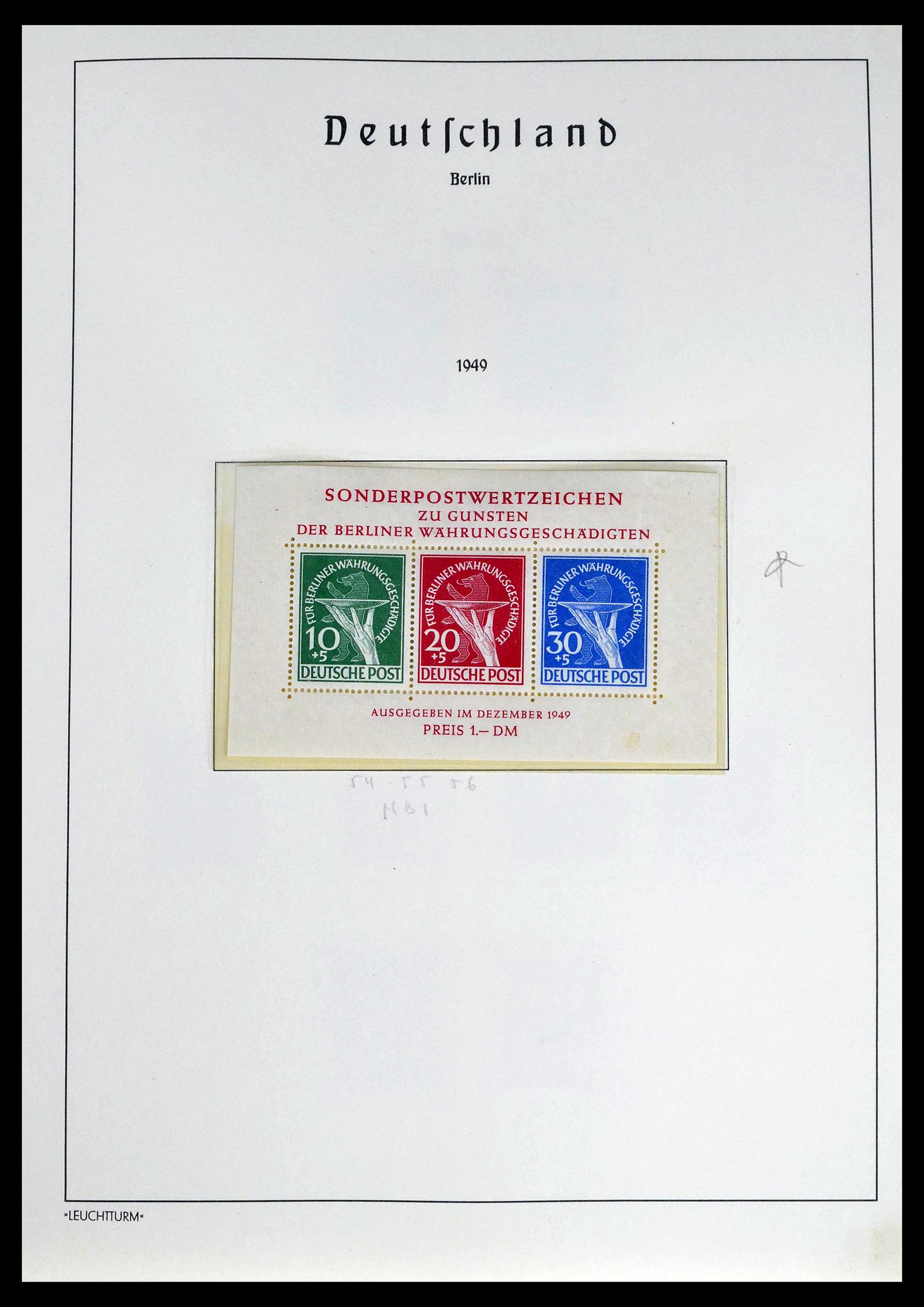 39251 0006 - Postzegelverzameling 39251 Berlijn 1948-1990.