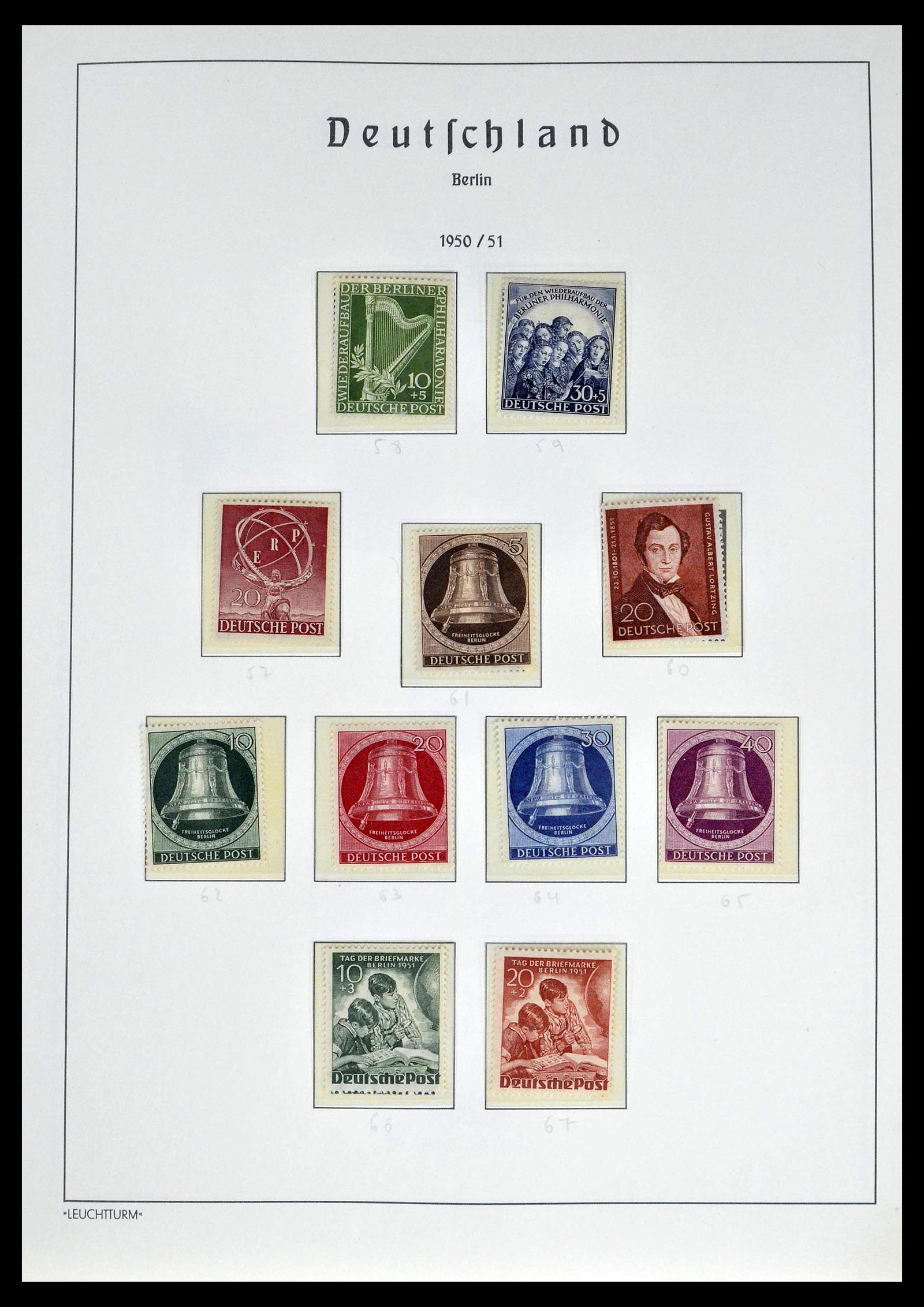 39251 0007 - Postzegelverzameling 39251 Berlijn 1948-1990.