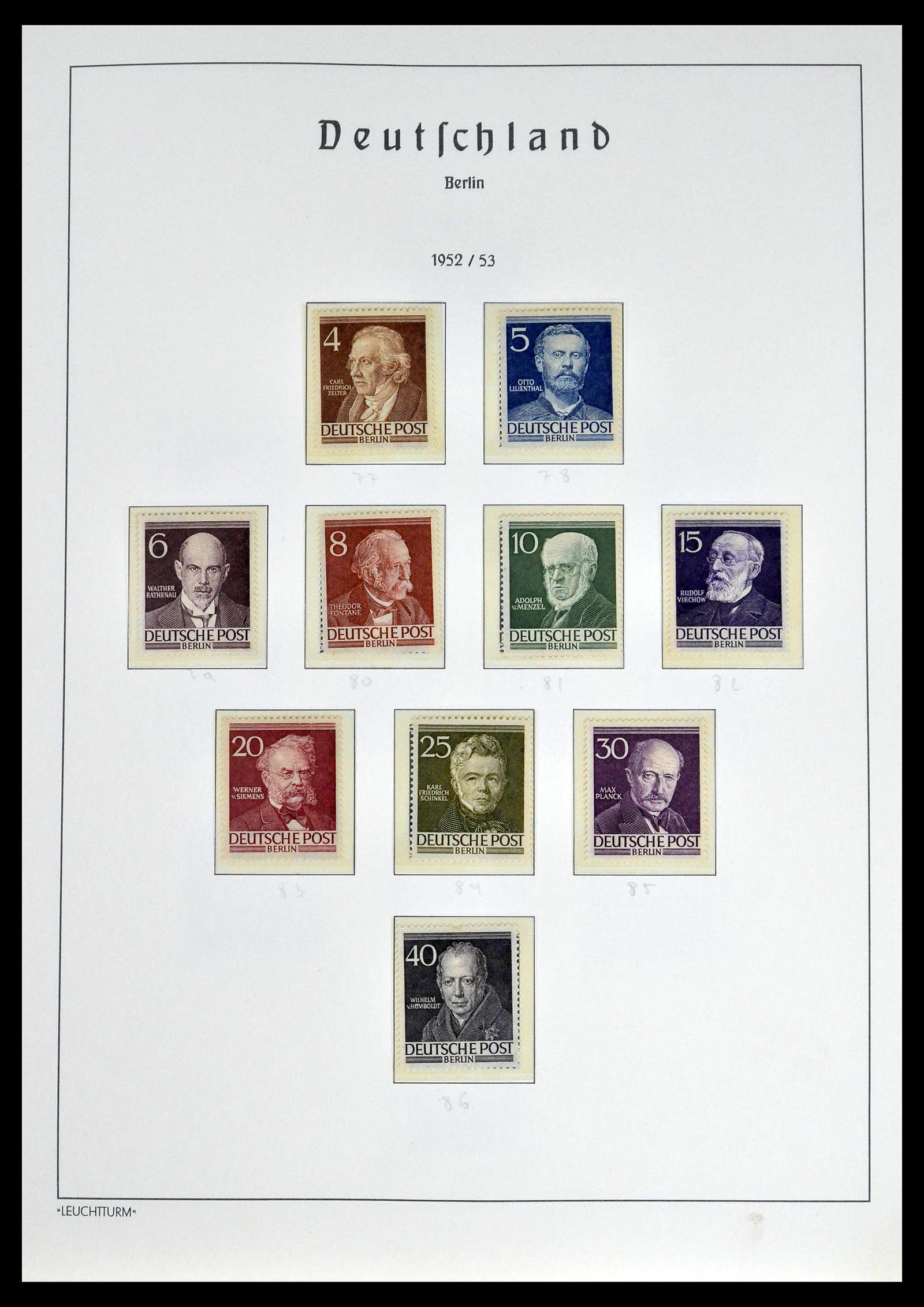 39251 0009 - Postzegelverzameling 39251 Berlijn 1948-1990.