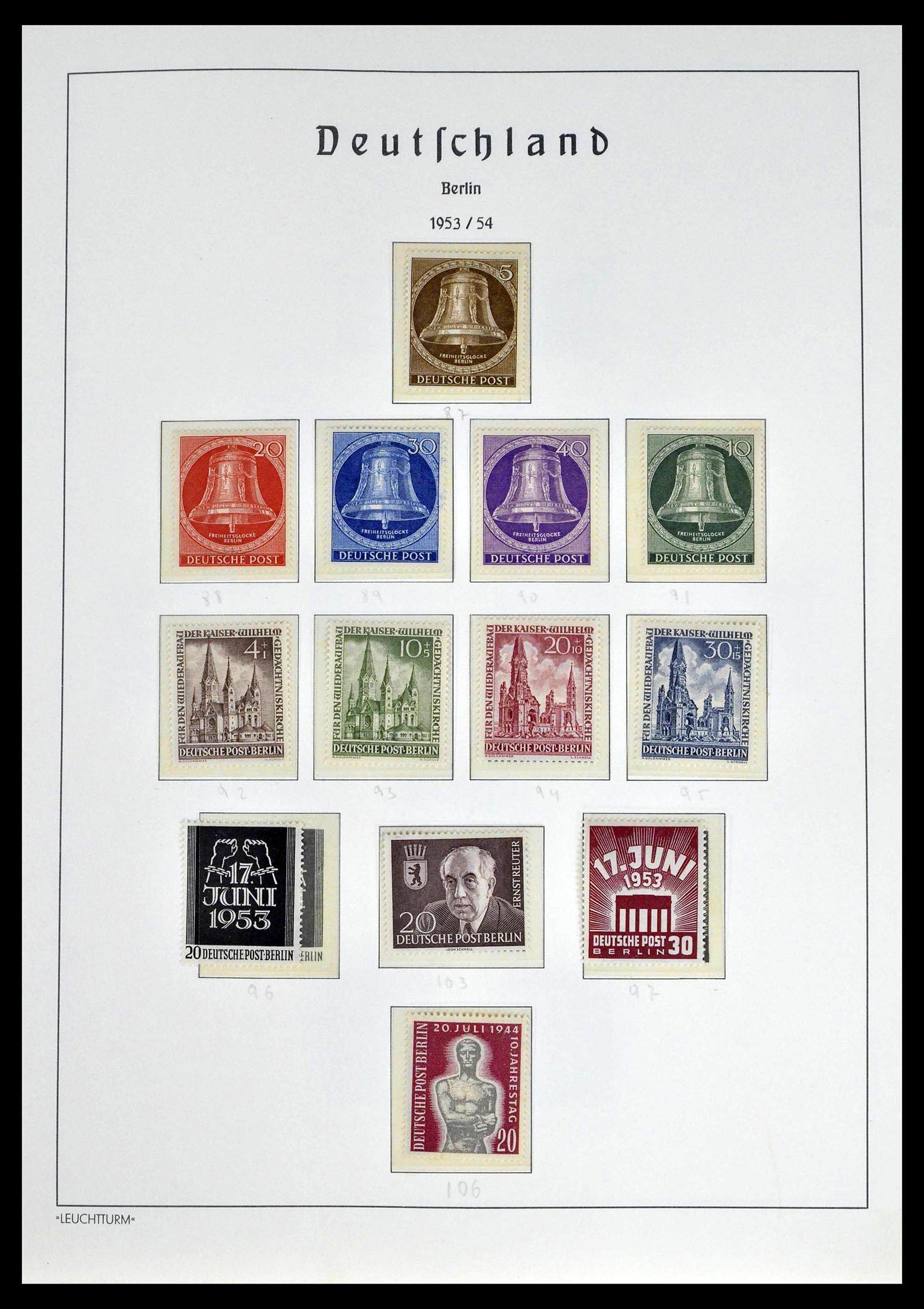 39251 0010 - Stamp collection 39251 Berlin 1948-1990.