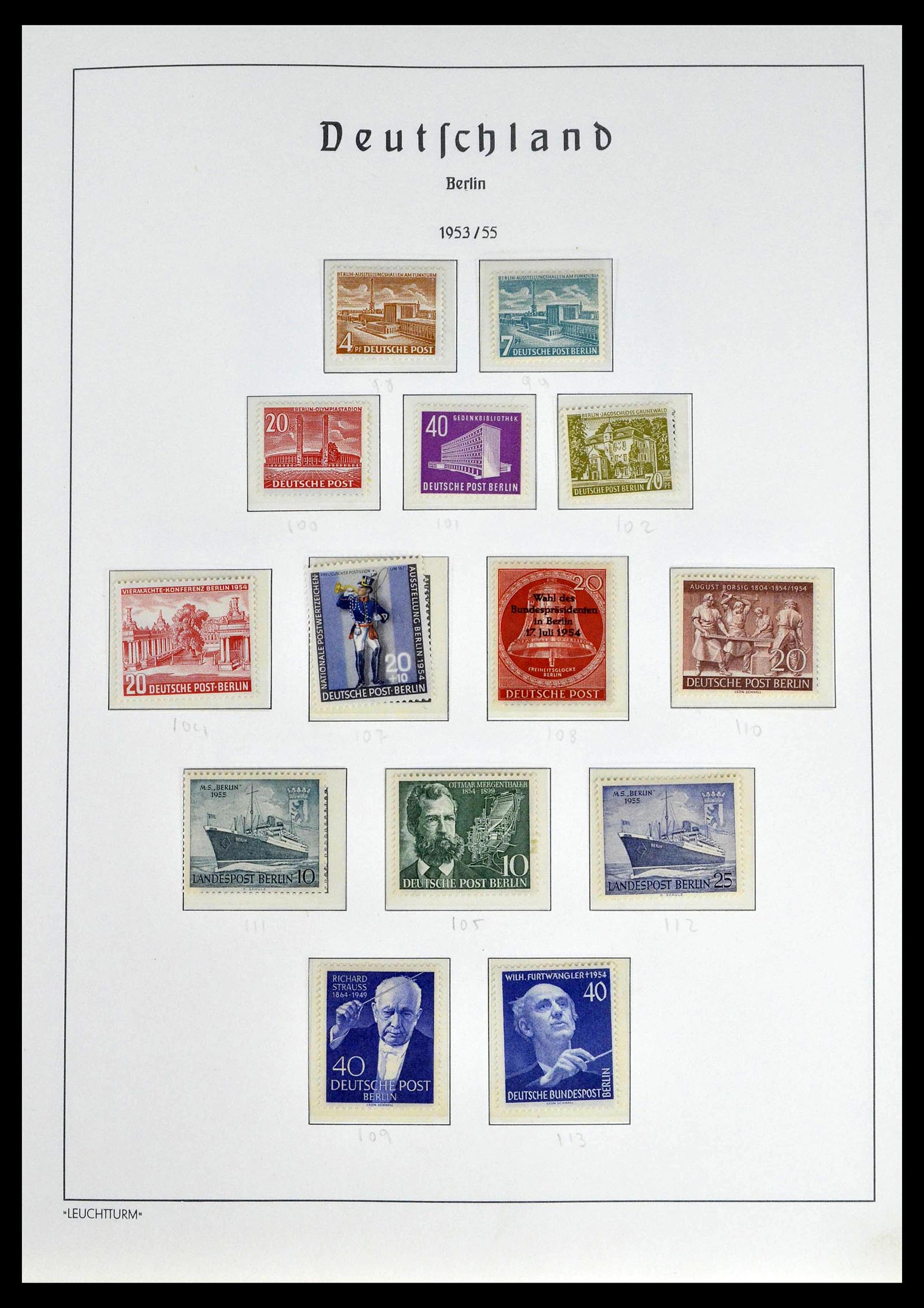 39251 0011 - Stamp collection 39251 Berlin 1948-1990.