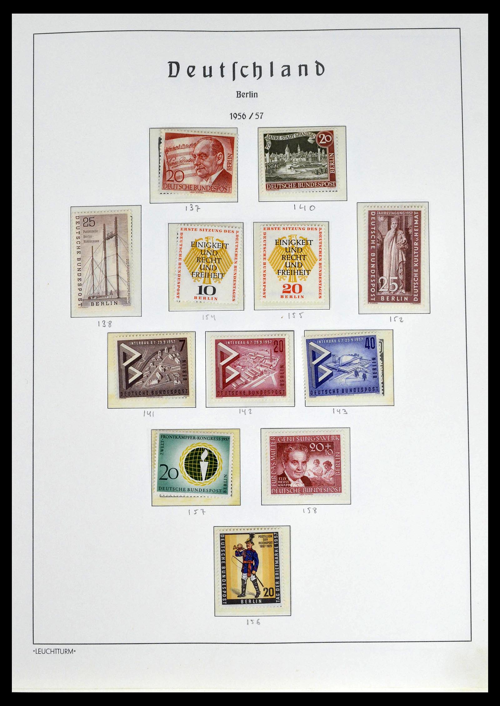 39251 0013 - Postzegelverzameling 39251 Berlijn 1948-1990.