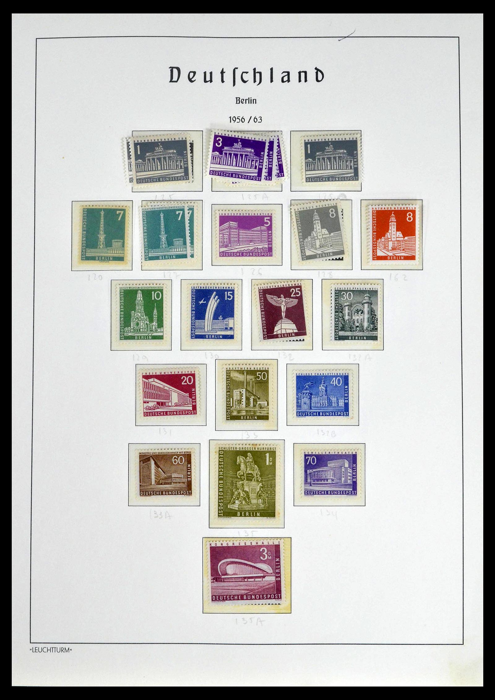 39251 0014 - Postzegelverzameling 39251 Berlijn 1948-1990.