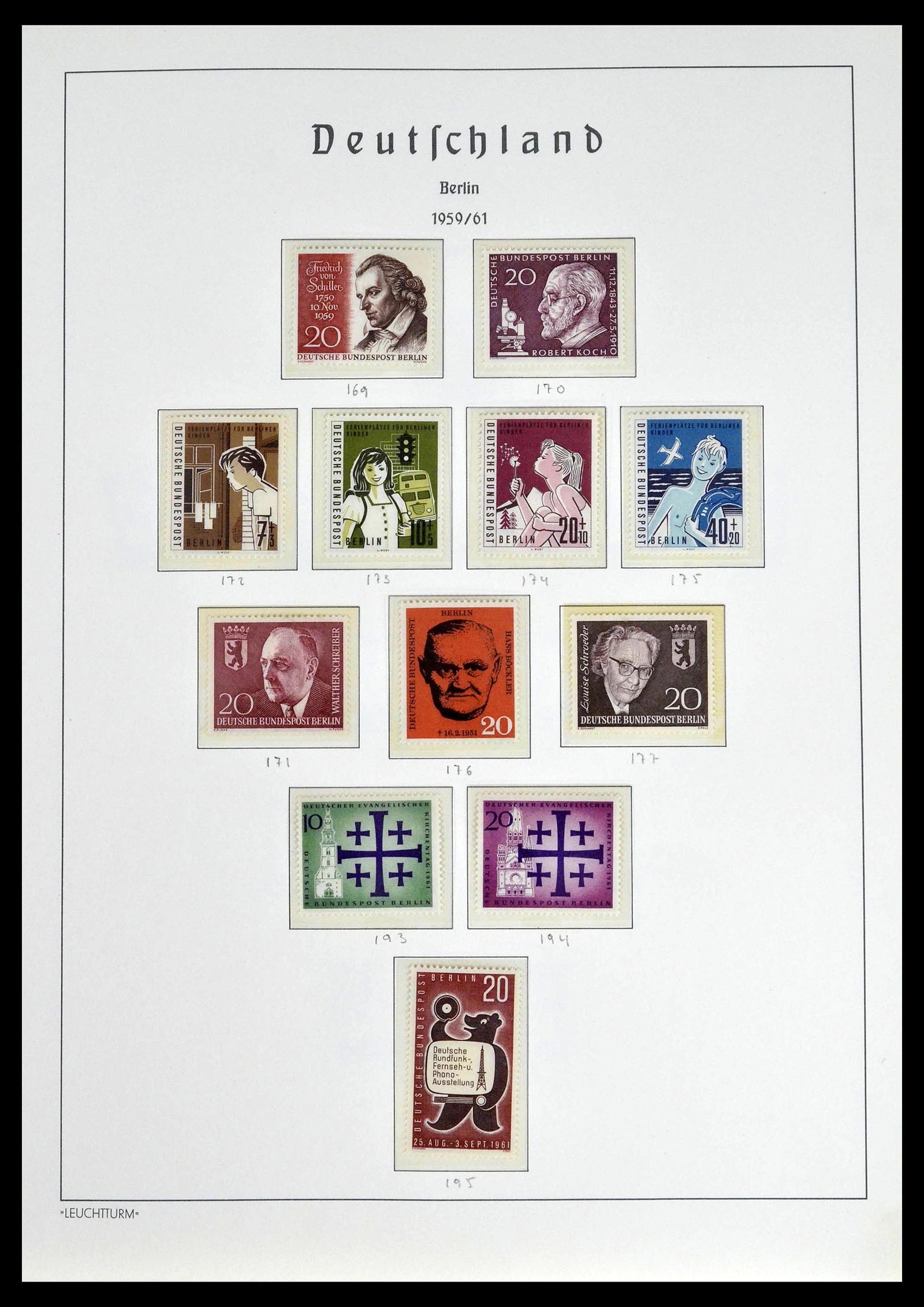 39251 0017 - Postzegelverzameling 39251 Berlijn 1948-1990.