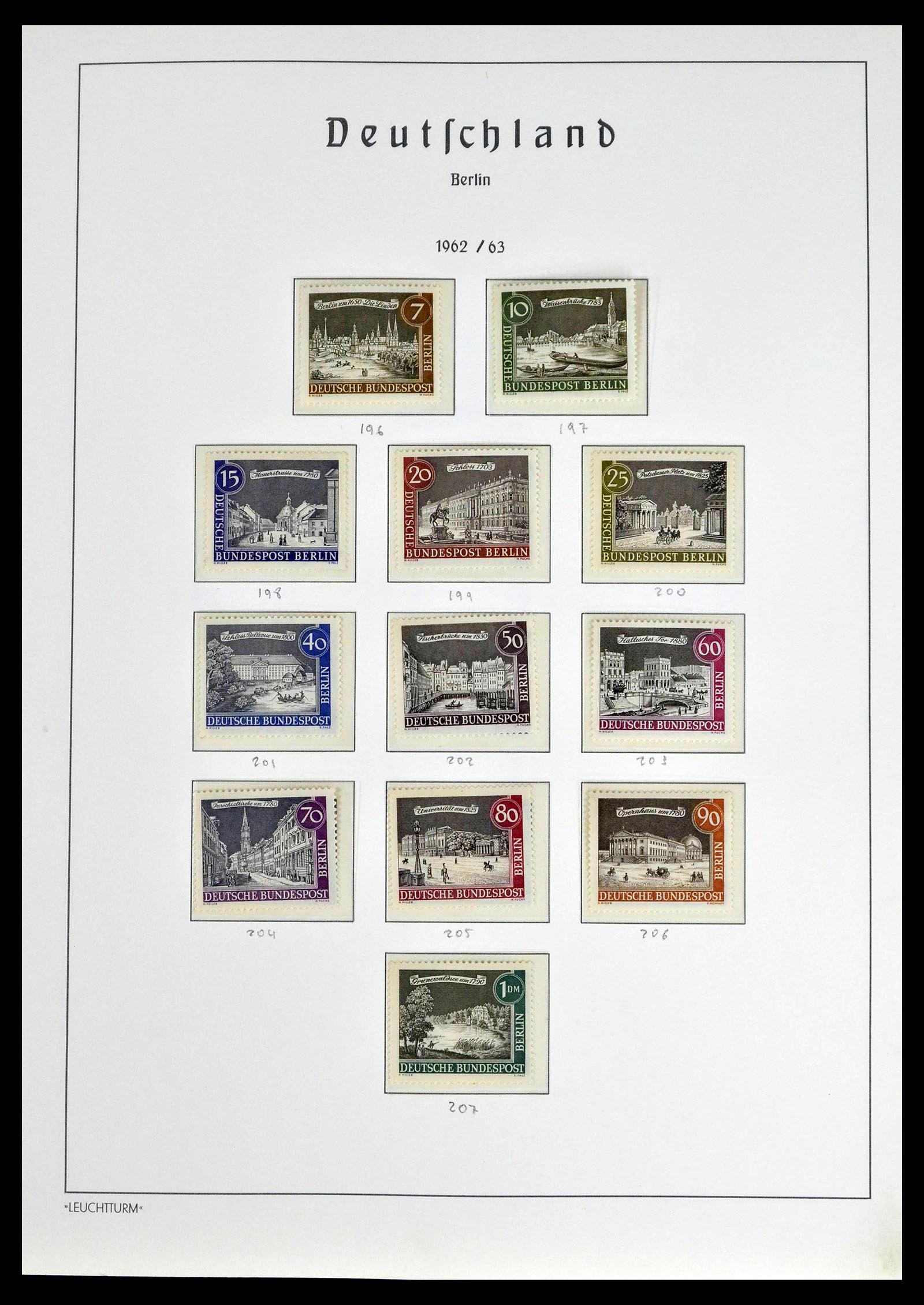39251 0019 - Postzegelverzameling 39251 Berlijn 1948-1990.