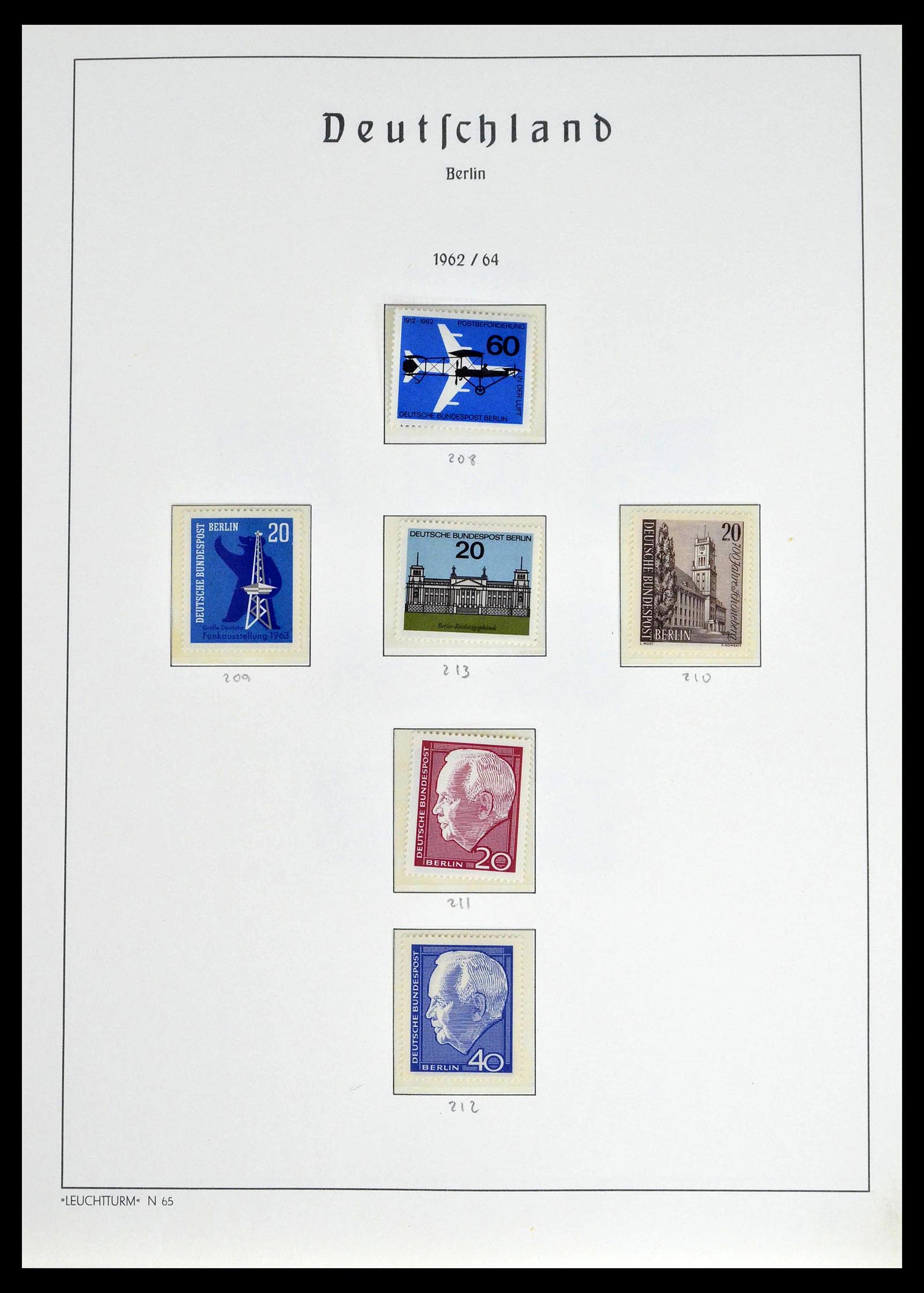39251 0020 - Postzegelverzameling 39251 Berlijn 1948-1990.