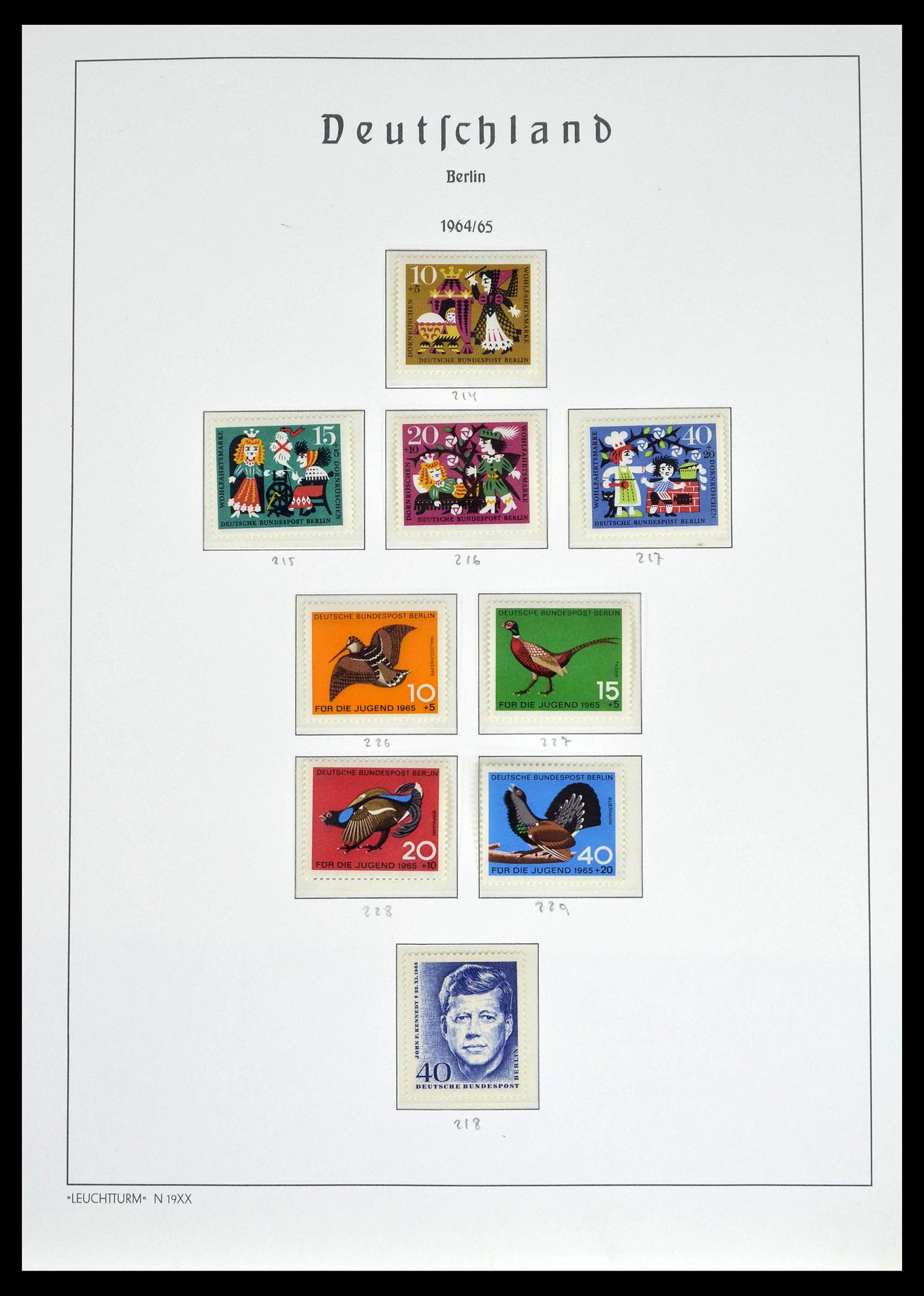 39251 0021 - Postzegelverzameling 39251 Berlijn 1948-1990.