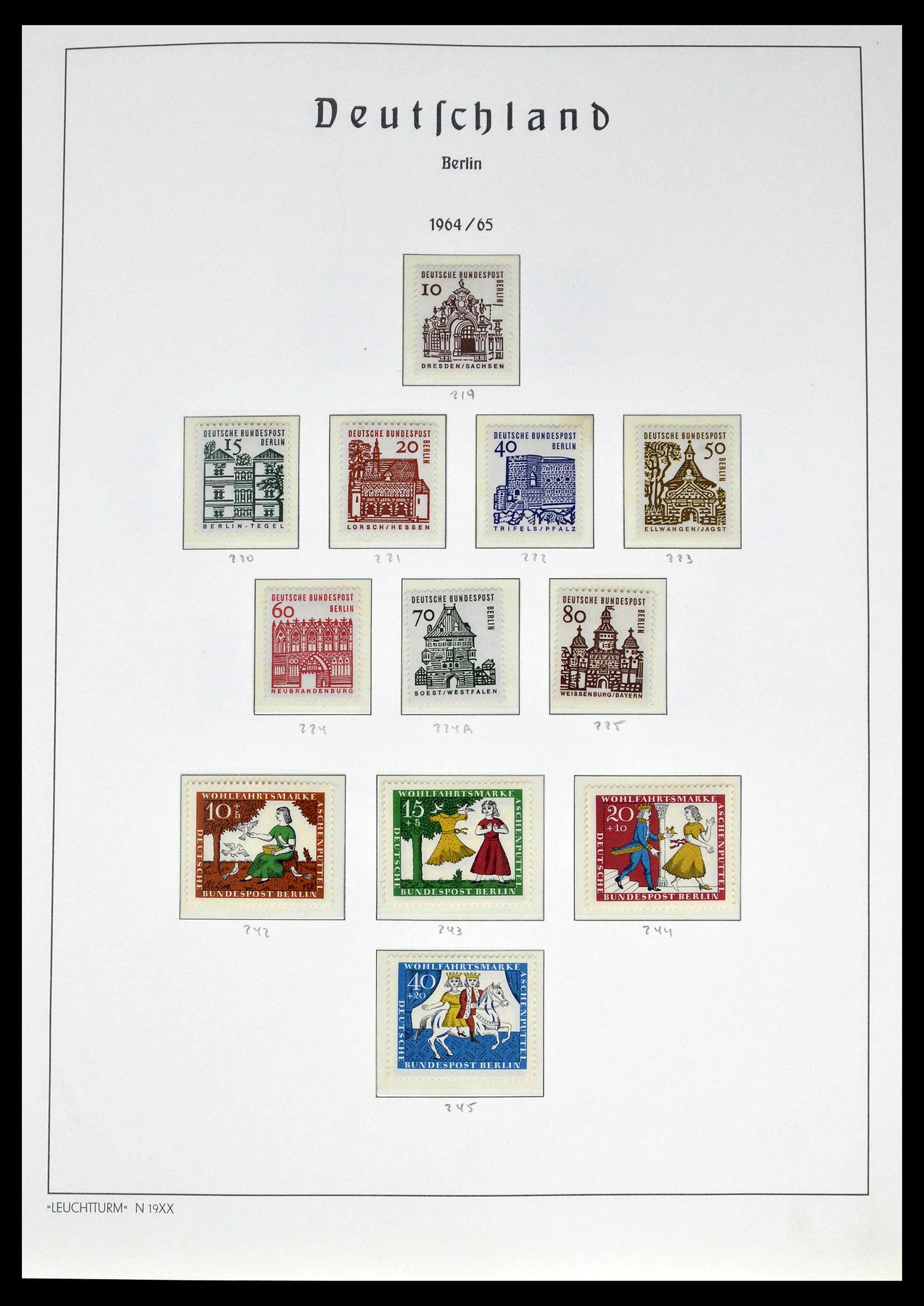39251 0022 - Postzegelverzameling 39251 Berlijn 1948-1990.