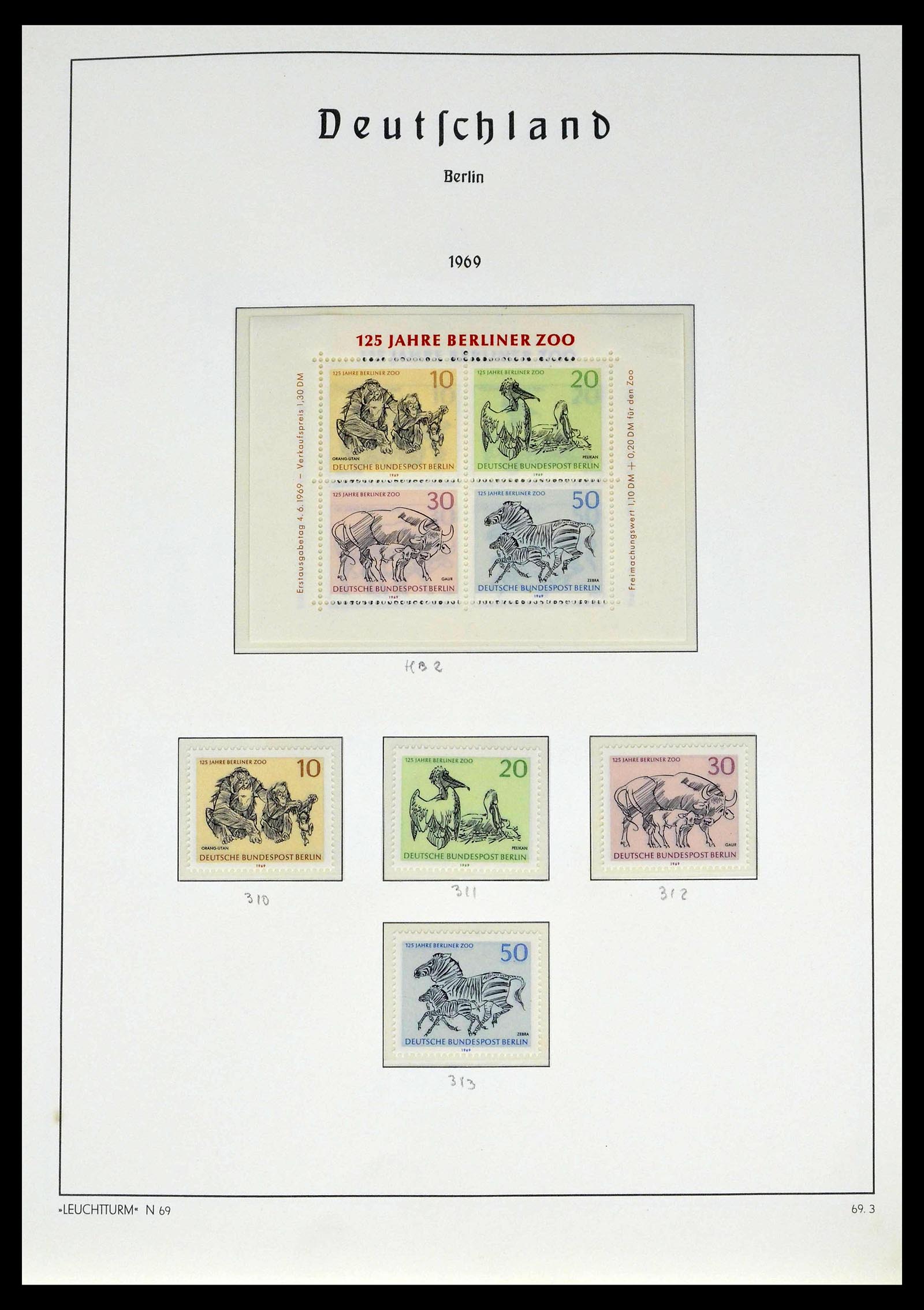 39251 0032 - Stamp collection 39251 Berlin 1948-1990.