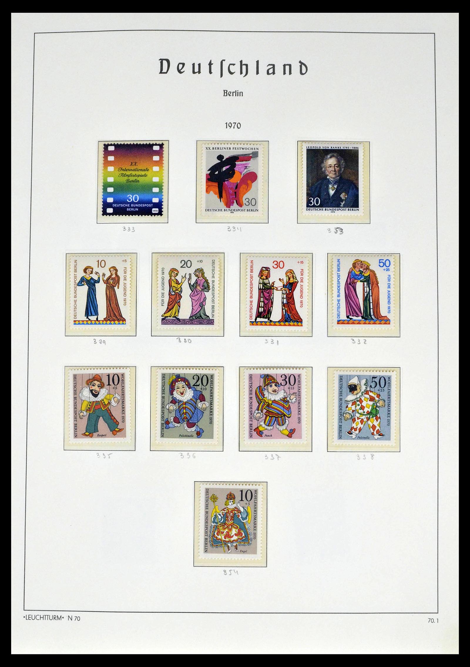 39251 0033 - Postzegelverzameling 39251 Berlijn 1948-1990.