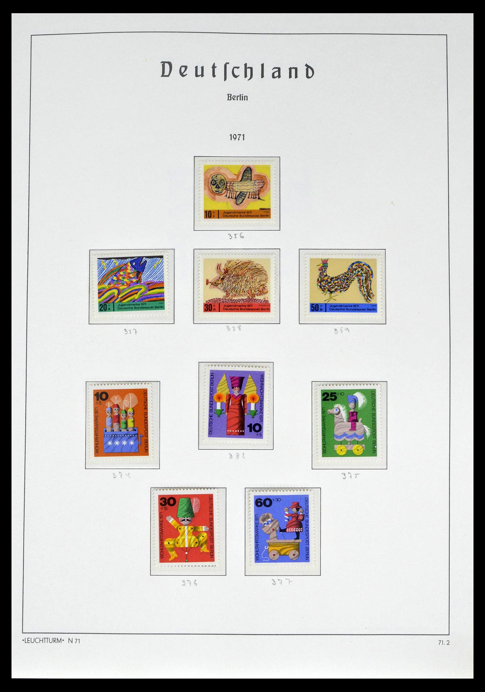 39251 0035 - Postzegelverzameling 39251 Berlijn 1948-1990.
