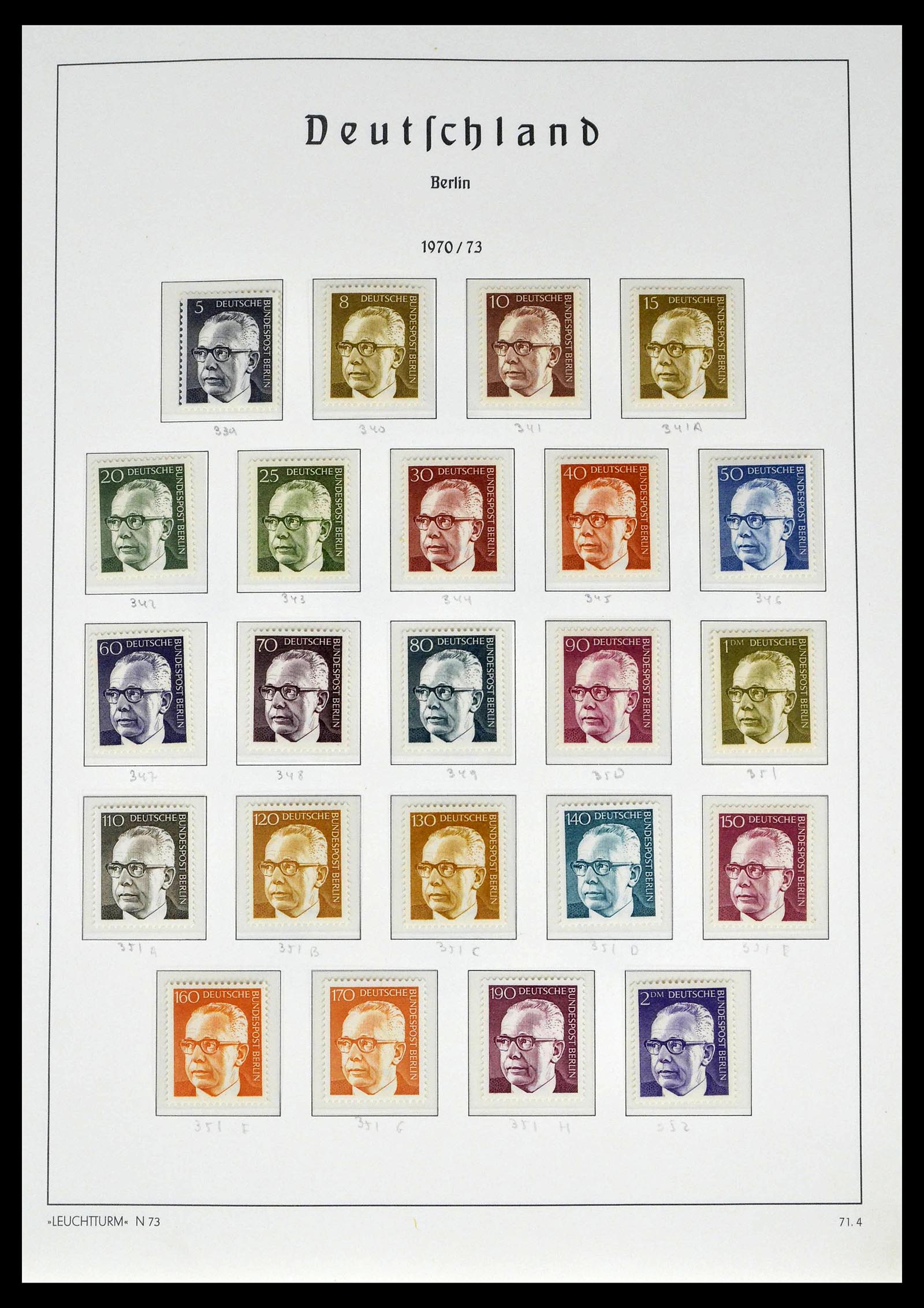 39251 0037 - Postzegelverzameling 39251 Berlijn 1948-1990.