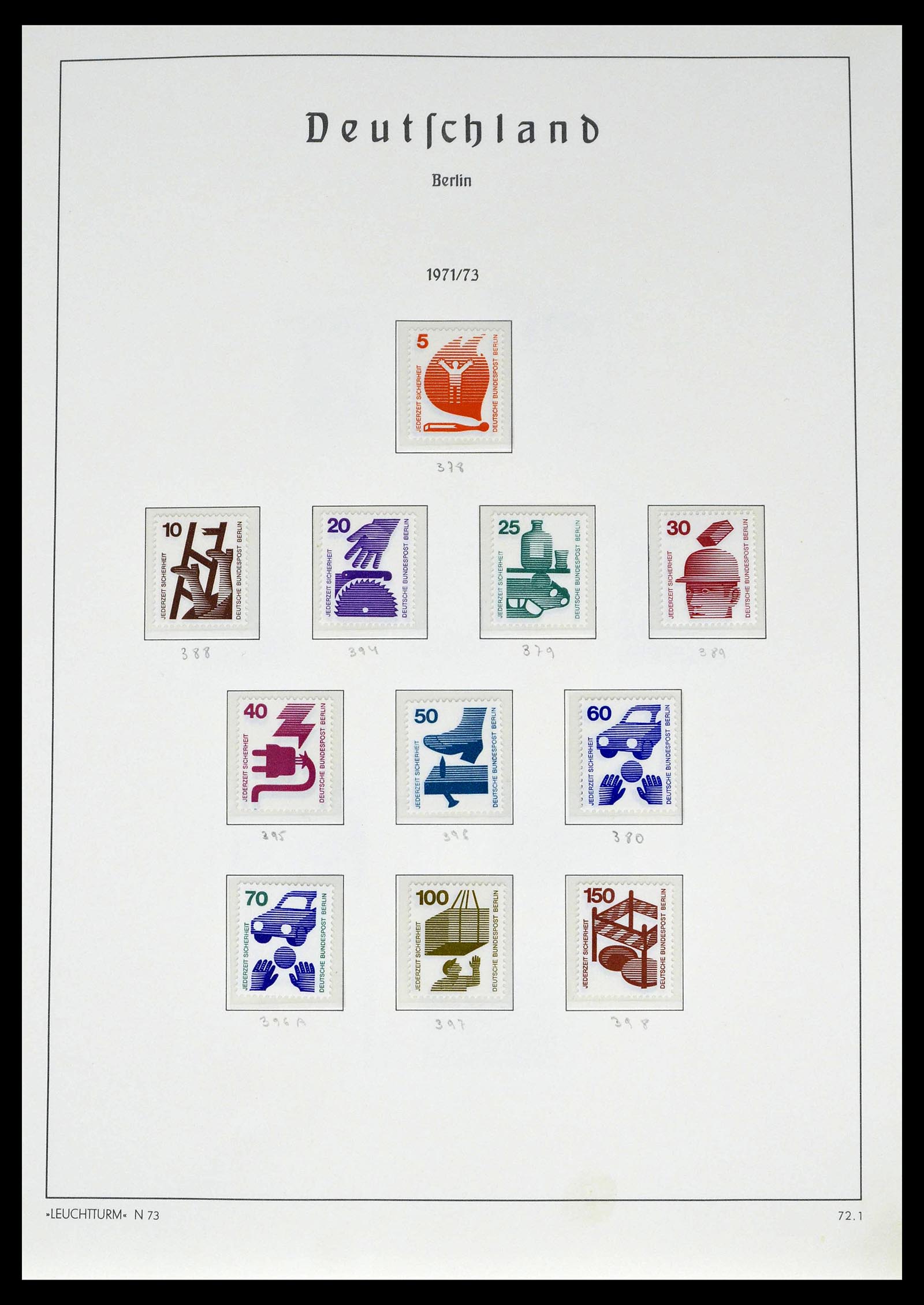 39251 0038 - Postzegelverzameling 39251 Berlijn 1948-1990.