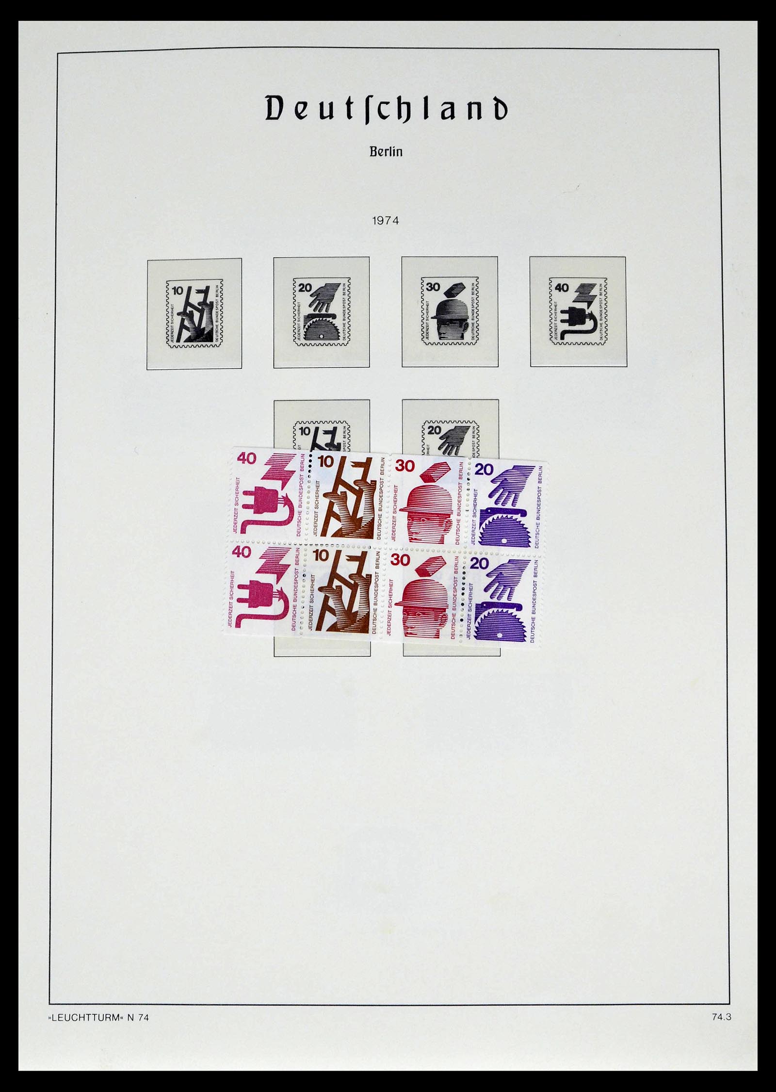 39251 0047 - Postzegelverzameling 39251 Berlijn 1948-1990.