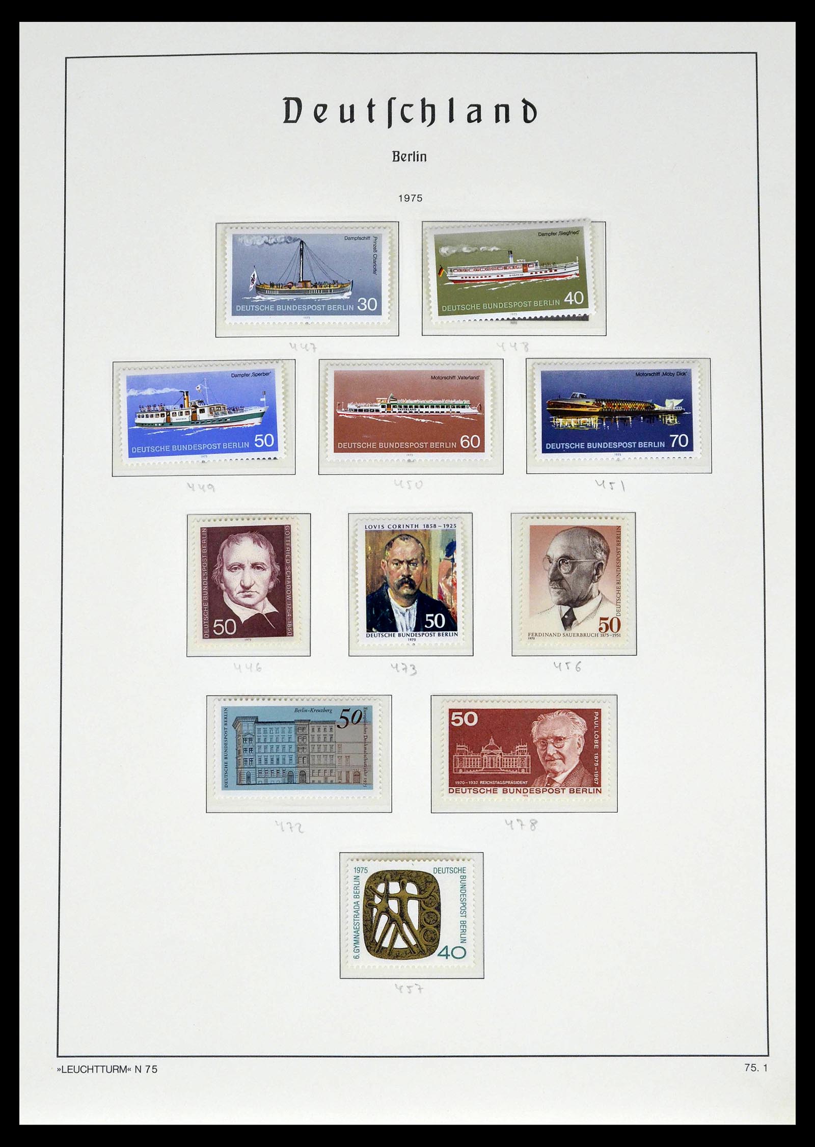 39251 0048 - Stamp collection 39251 Berlin 1948-1990.
