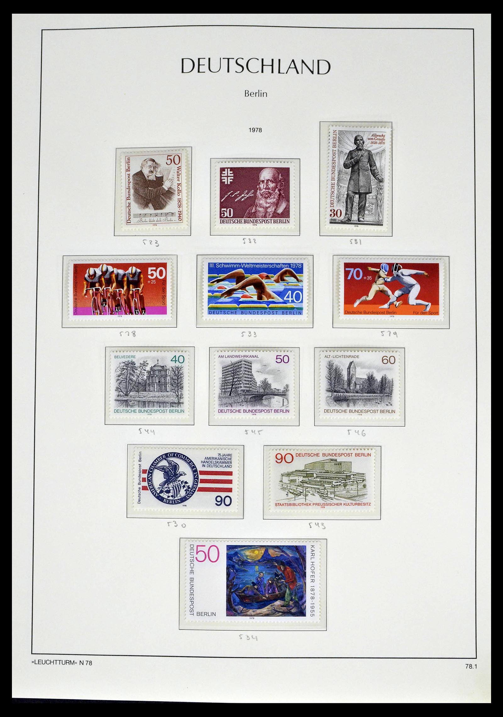 39251 0058 - Stamp collection 39251 Berlin 1948-1990.
