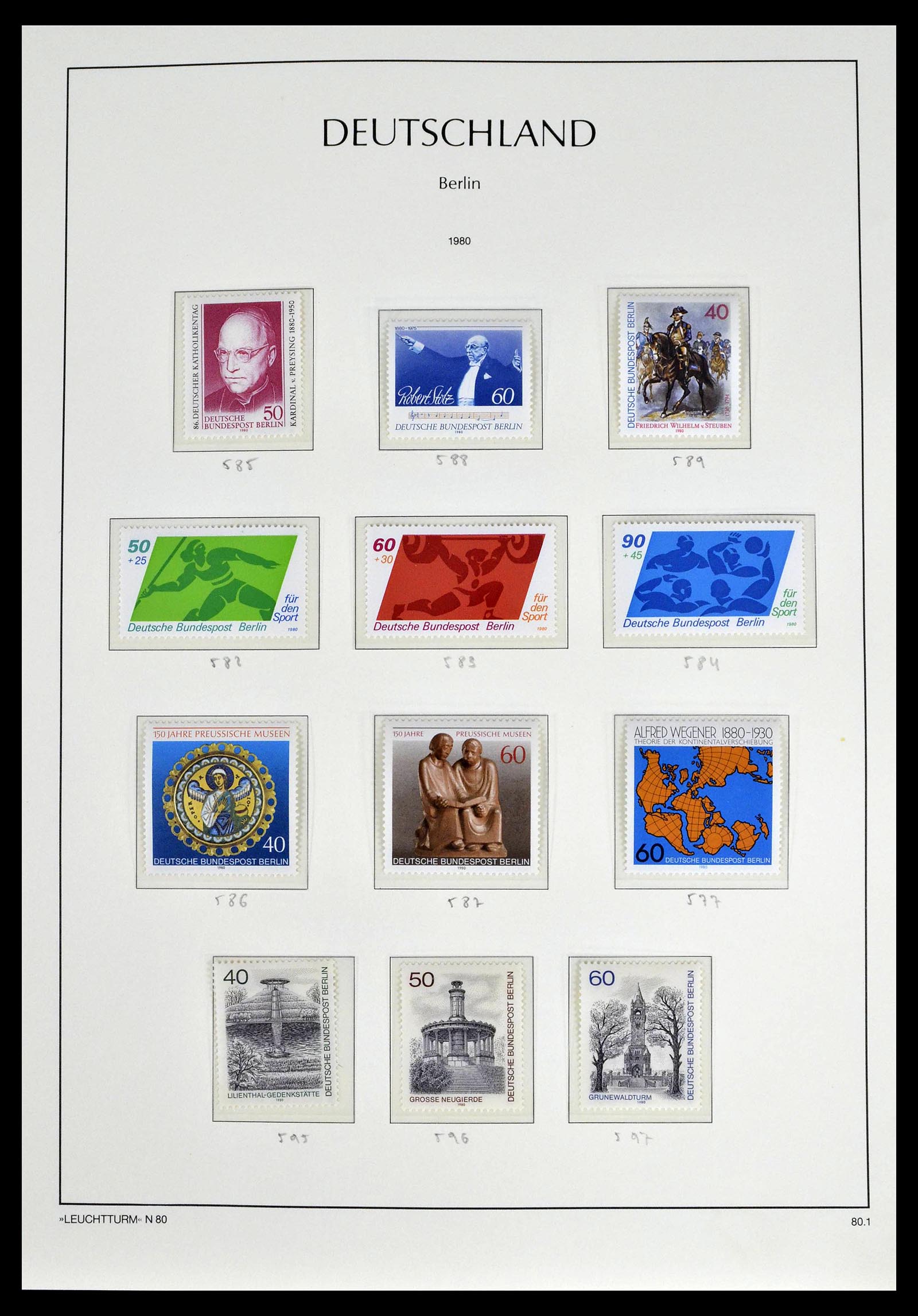 39251 0066 - Stamp collection 39251 Berlin 1948-1990.
