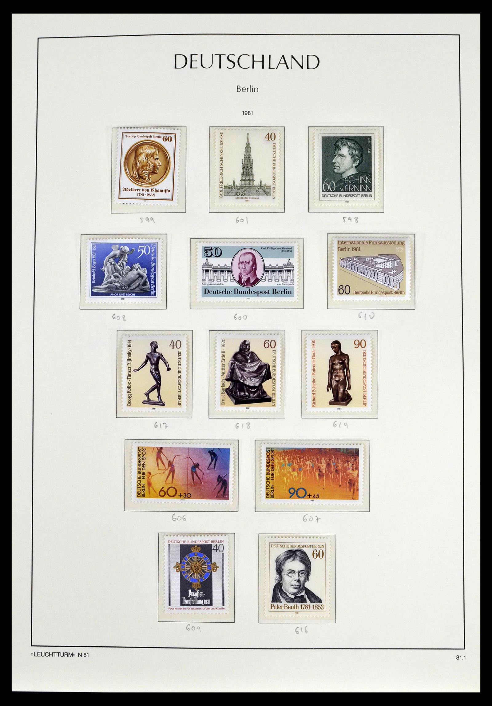 39251 0068 - Postzegelverzameling 39251 Berlijn 1948-1990.