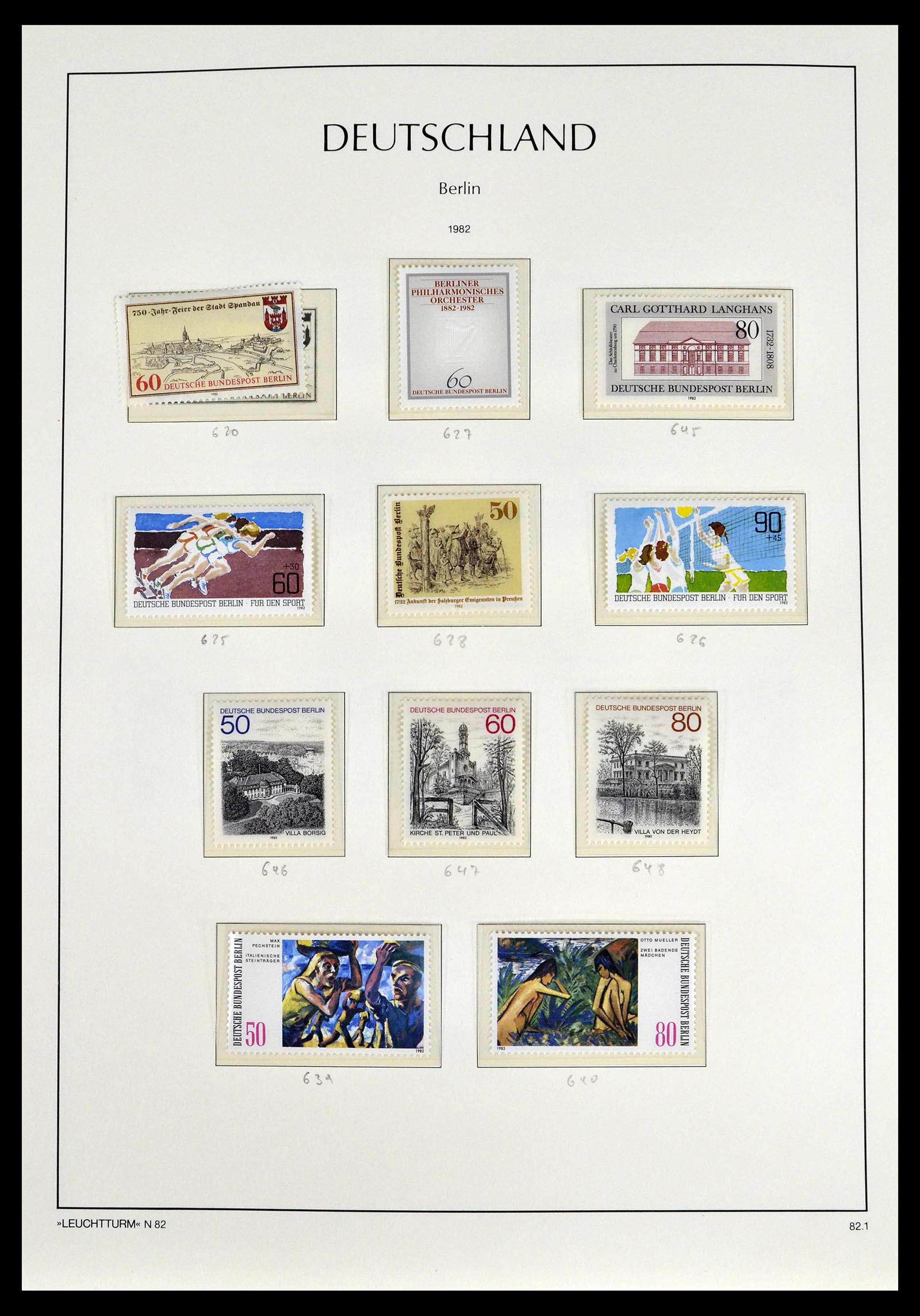 39251 0070 - Stamp collection 39251 Berlin 1948-1990.