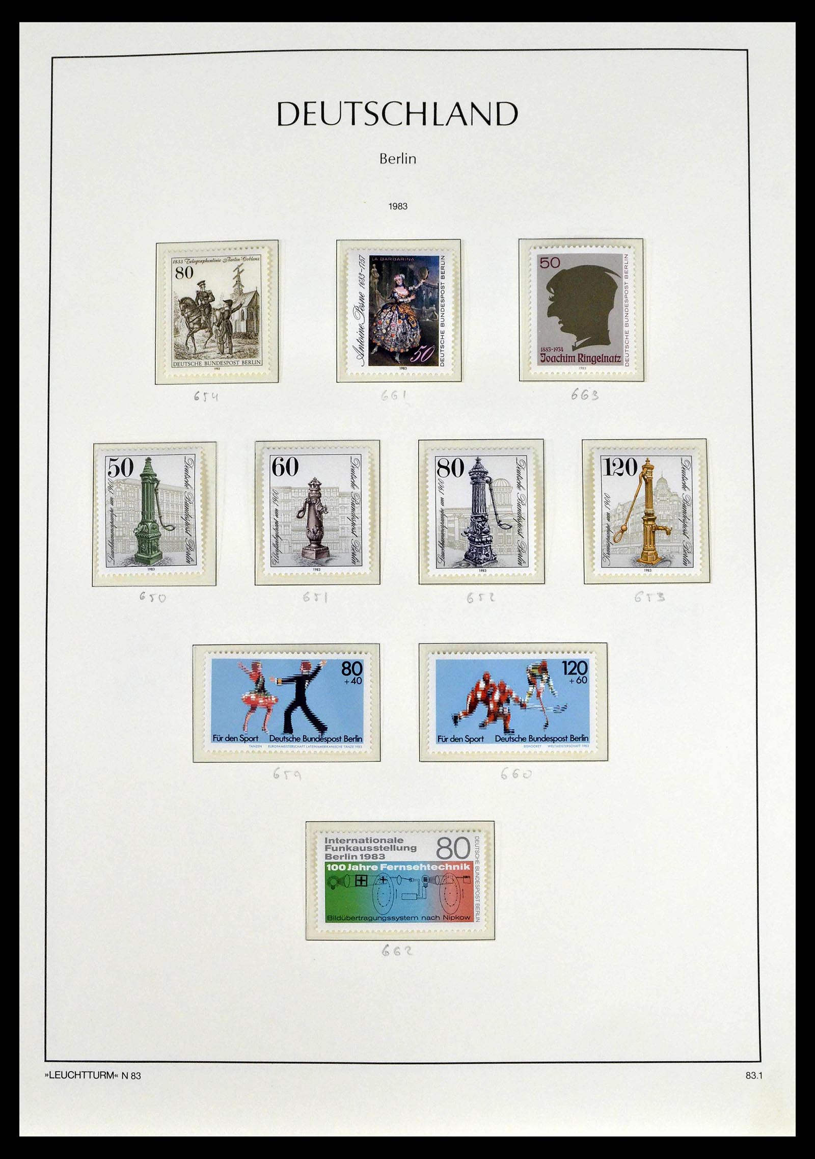 39251 0072 - Postzegelverzameling 39251 Berlijn 1948-1990.