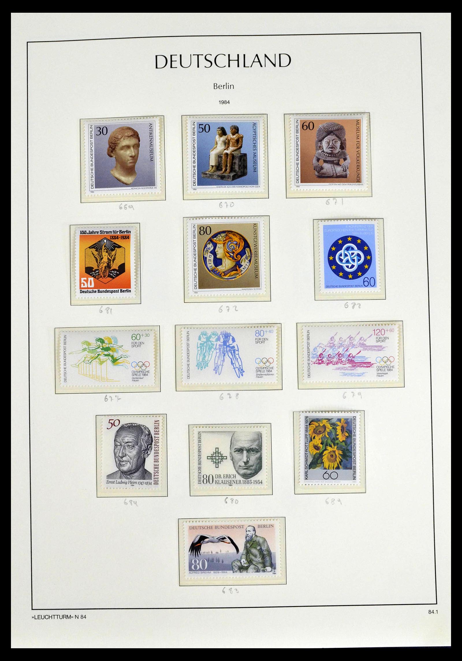 39251 0074 - Postzegelverzameling 39251 Berlijn 1948-1990.