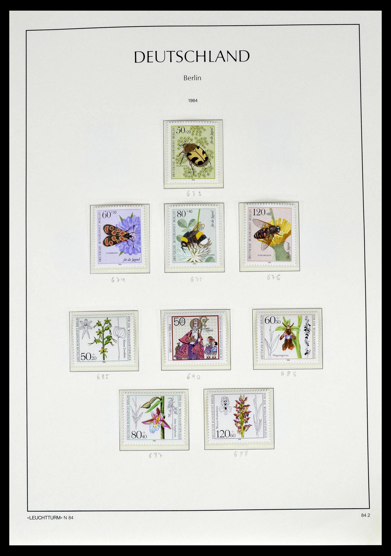 39251 0075 - Postzegelverzameling 39251 Berlijn 1948-1990.