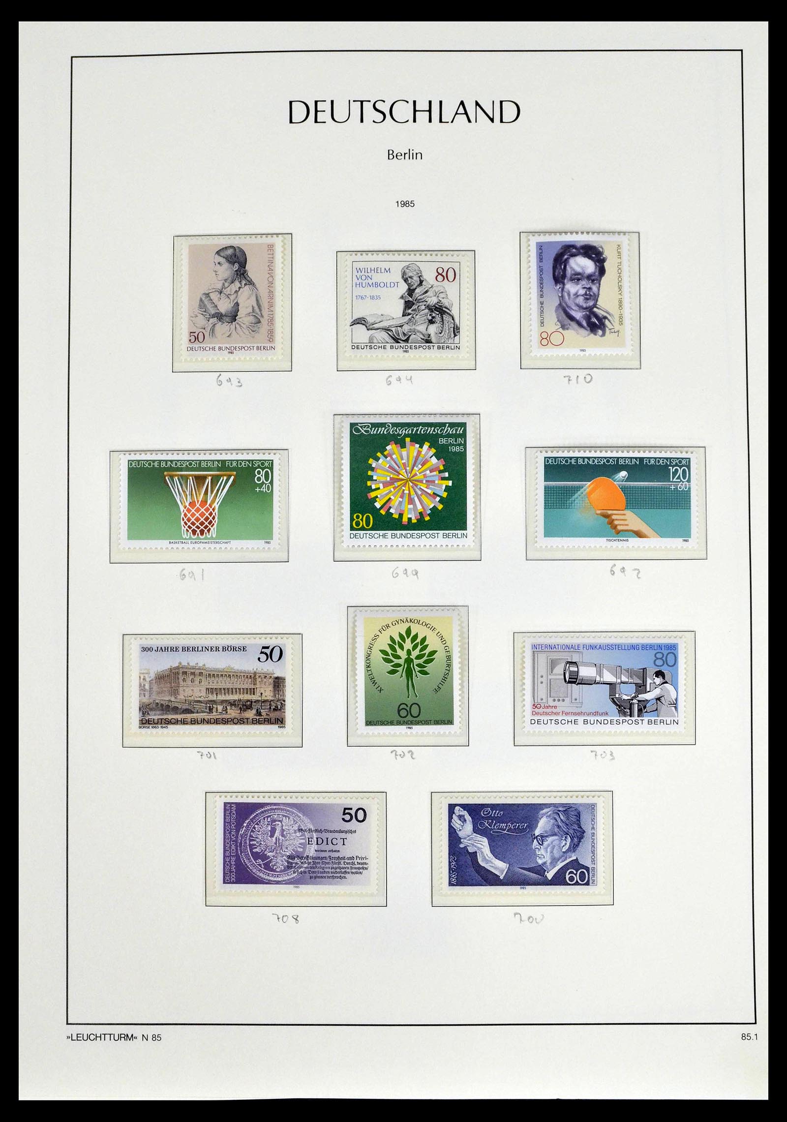 39251 0076 - Stamp collection 39251 Berlin 1948-1990.