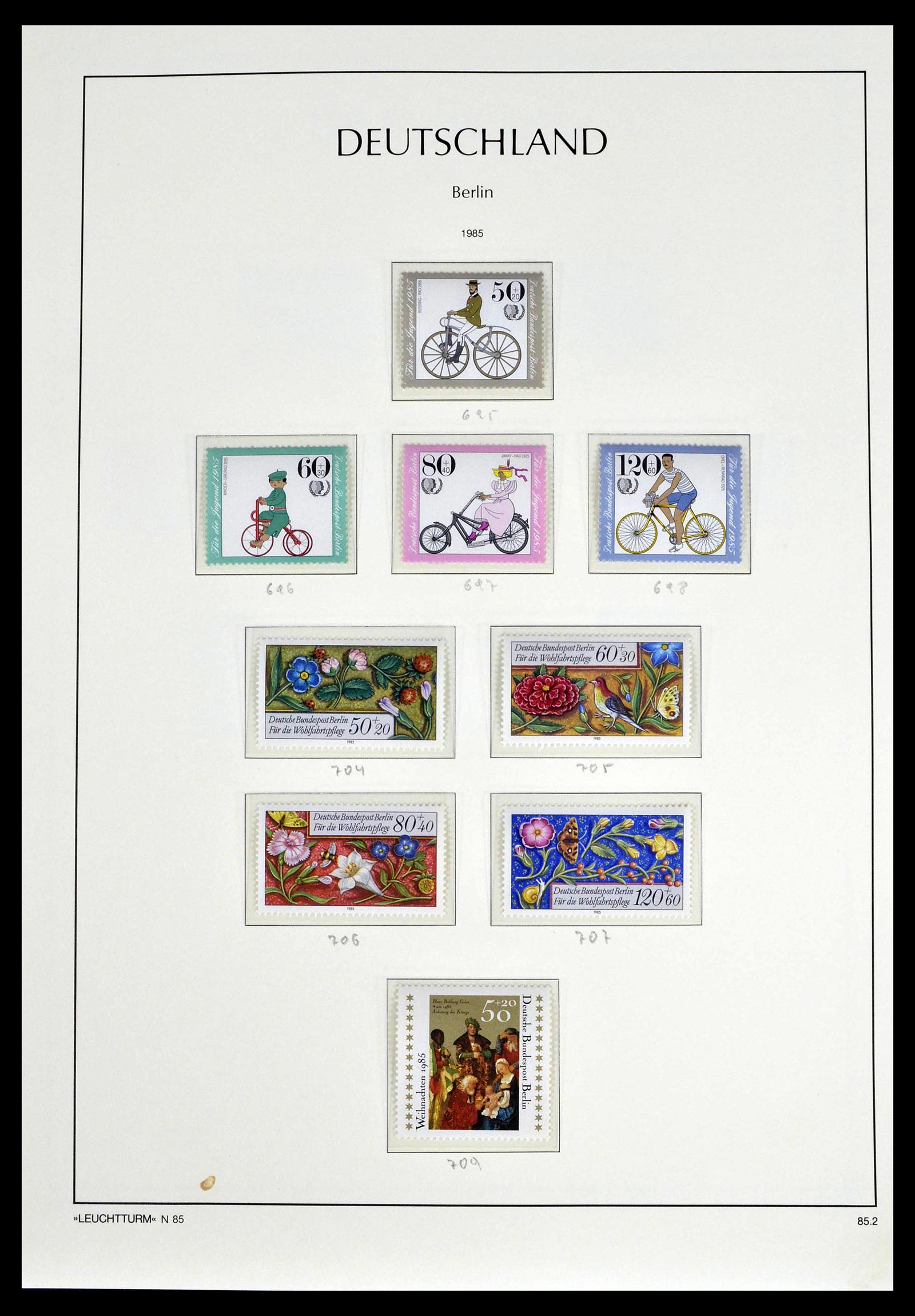 39251 0077 - Postzegelverzameling 39251 Berlijn 1948-1990.