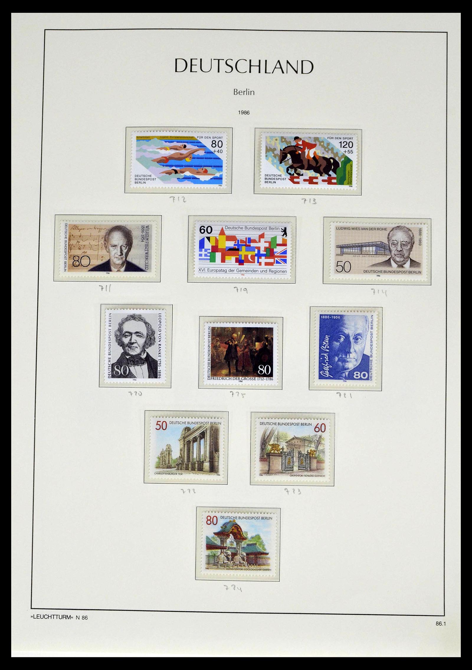 39251 0078 - Postzegelverzameling 39251 Berlijn 1948-1990.
