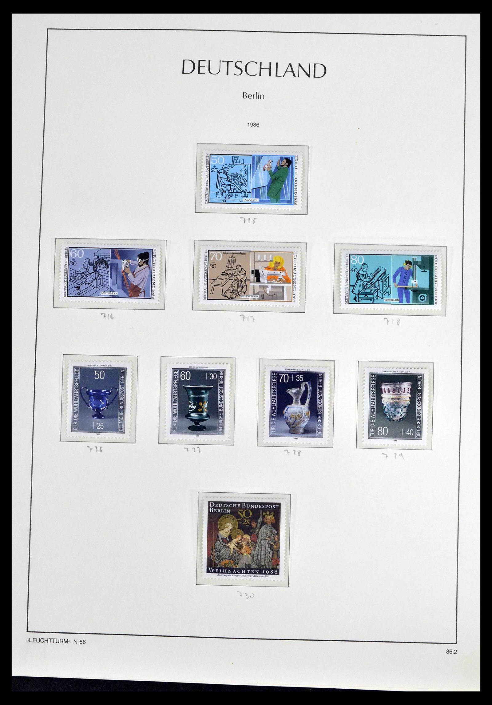 39251 0079 - Postzegelverzameling 39251 Berlijn 1948-1990.