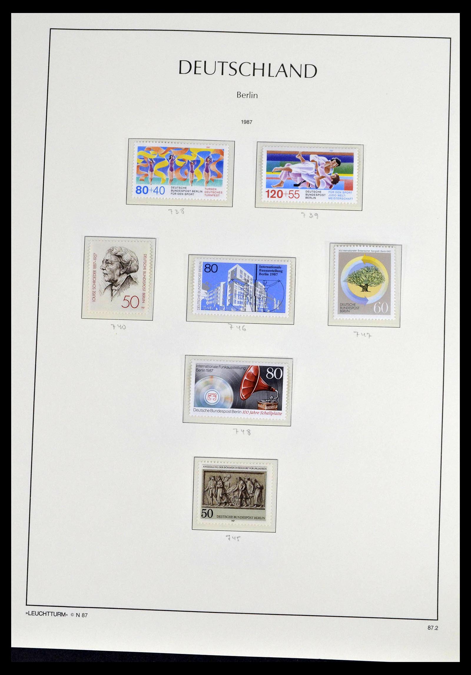 39251 0081 - Stamp collection 39251 Berlin 1948-1990.