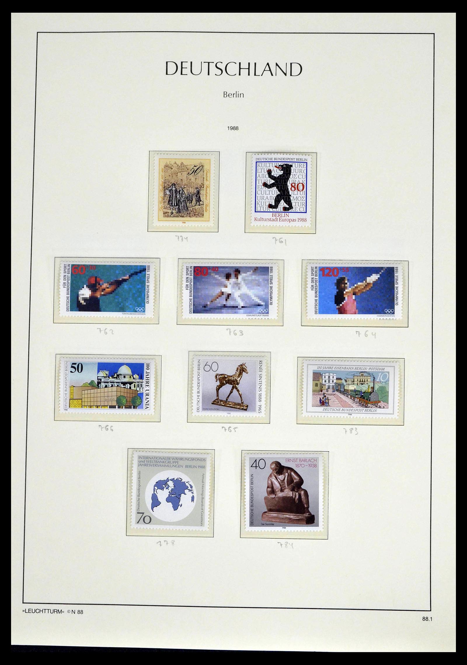39251 0084 - Postzegelverzameling 39251 Berlijn 1948-1990.