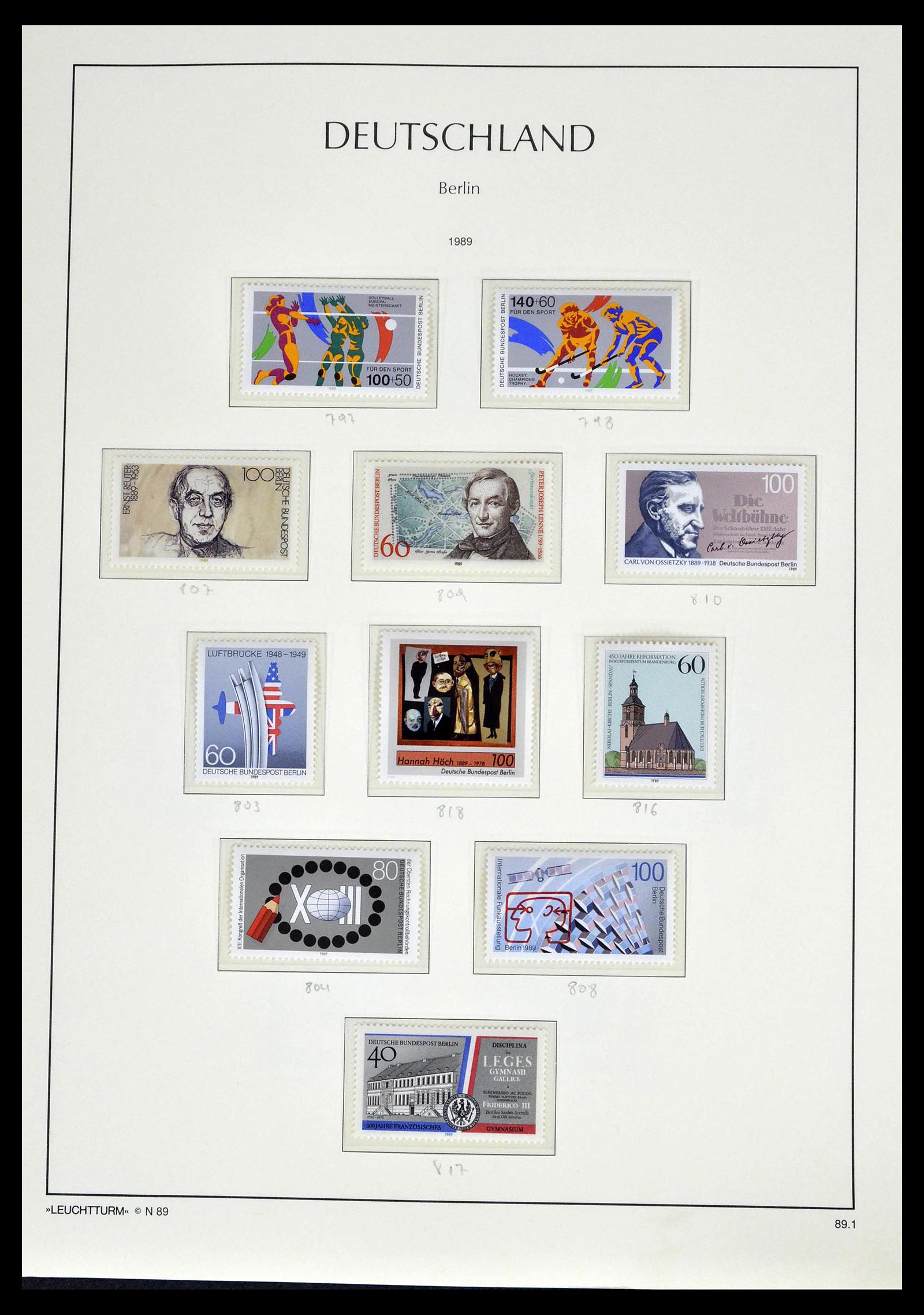 39251 0086 - Postzegelverzameling 39251 Berlijn 1948-1990.