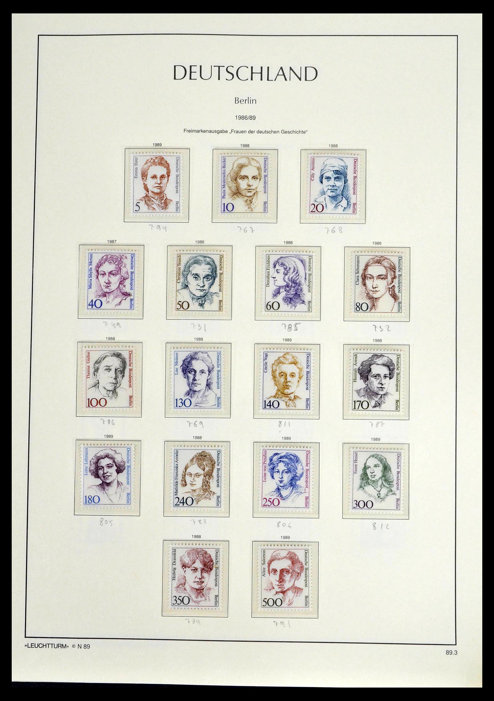 39251 0088 - Postzegelverzameling 39251 Berlijn 1948-1990.