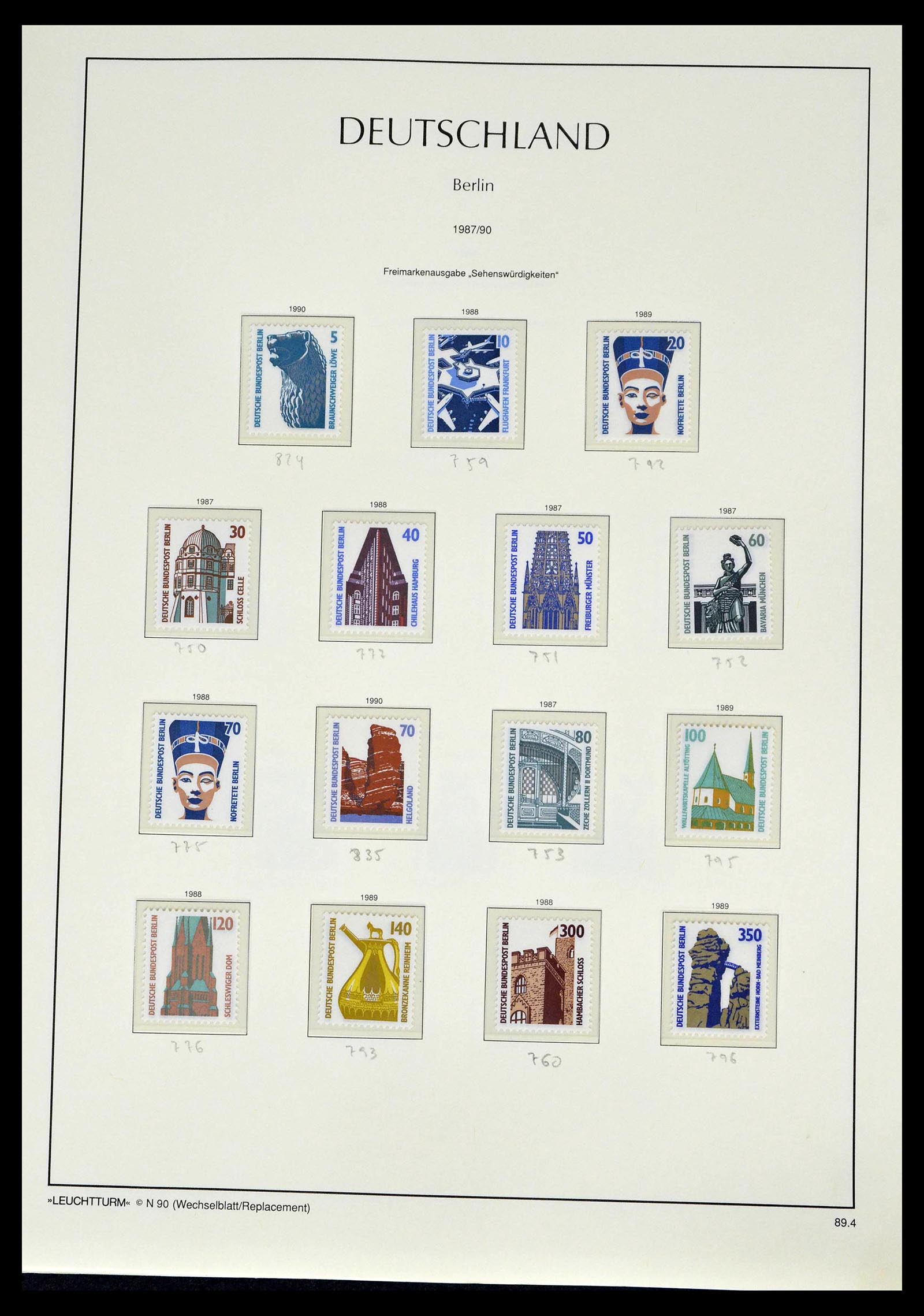 39251 0089 - Postzegelverzameling 39251 Berlijn 1948-1990.