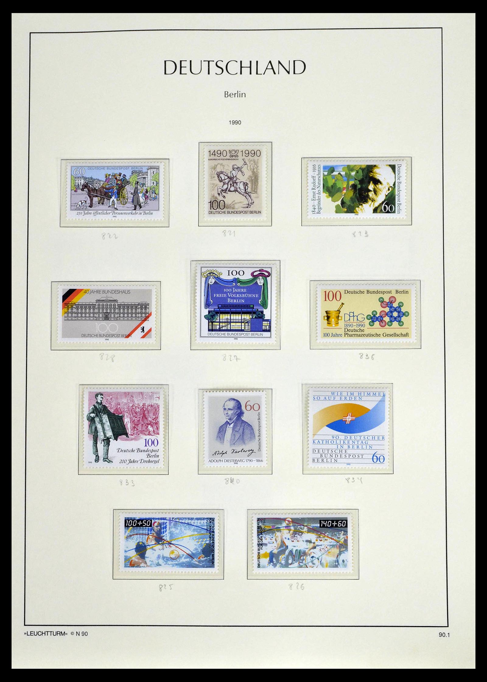 39251 0091 - Postzegelverzameling 39251 Berlijn 1948-1990.