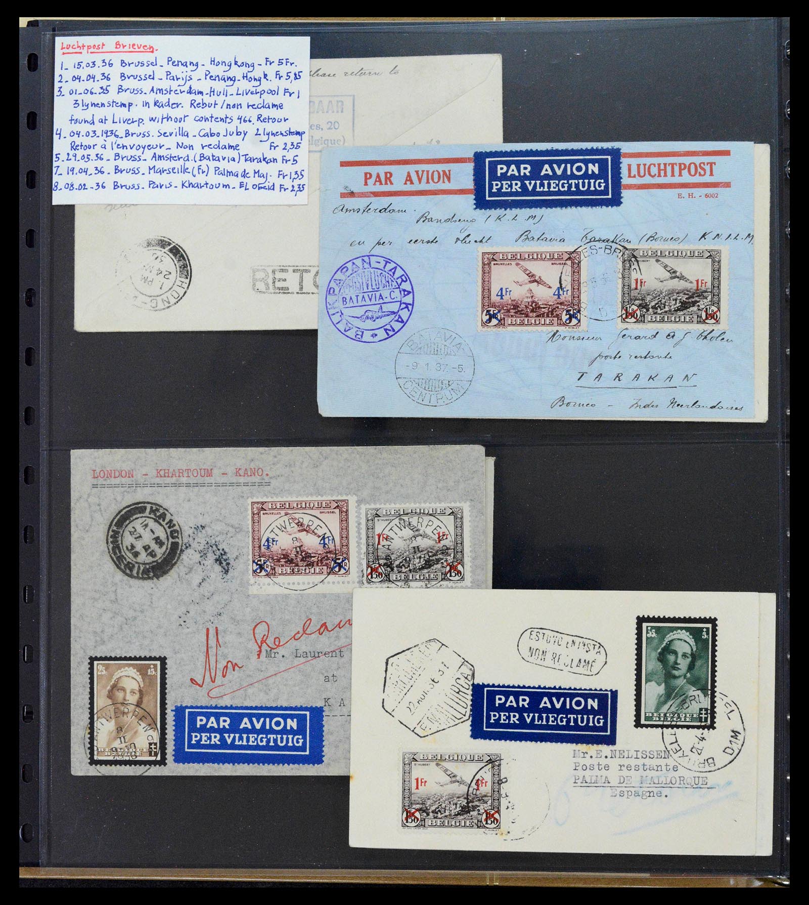 39253 0016 - Postzegelverzameling 39253 België 1894-1942.