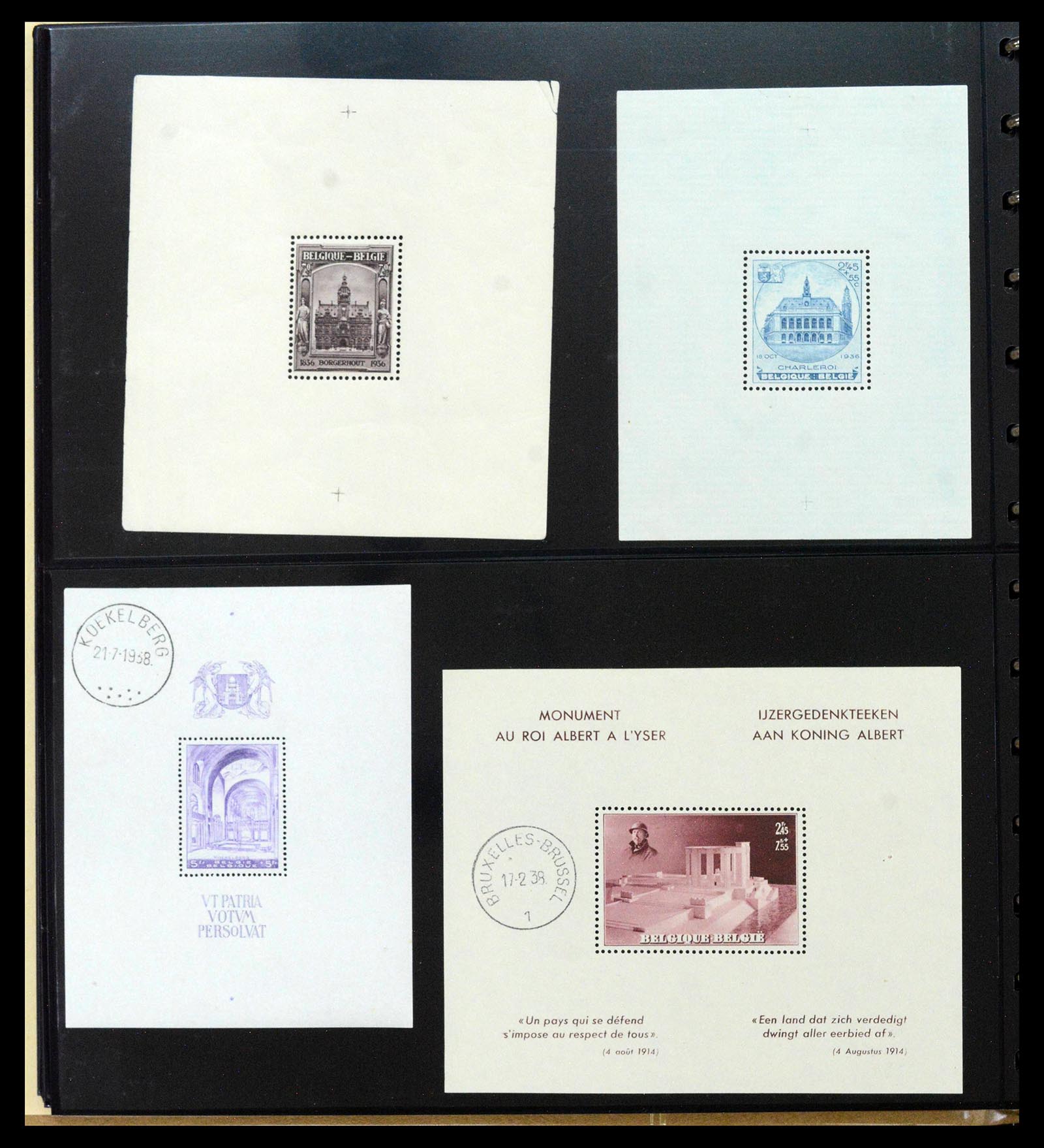 39253 0019 - Postzegelverzameling 39253 België 1894-1942.