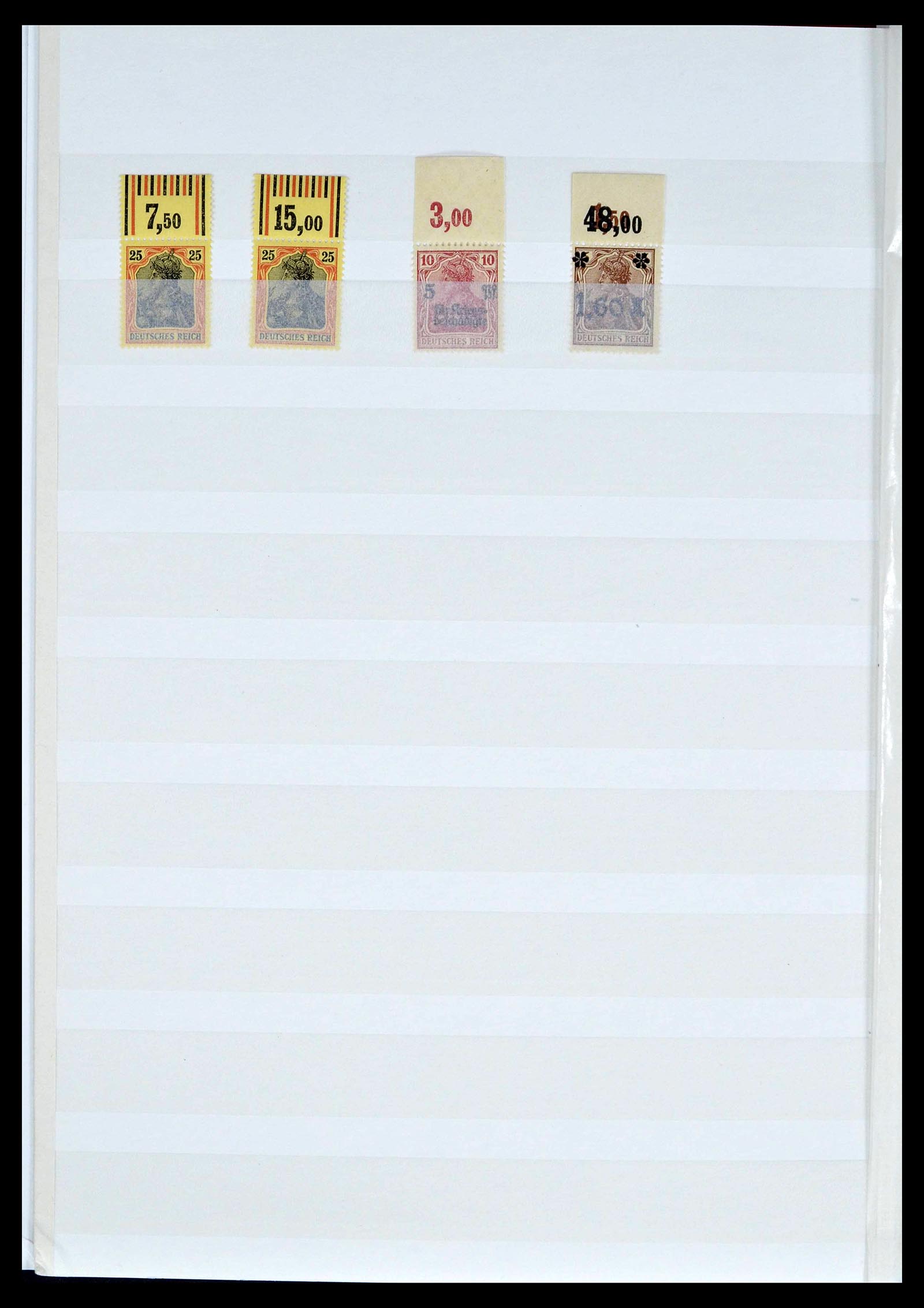 39254 0002 - Postzegelverzameling 39254 Duitse Rijk postfrisse bovenranden.
