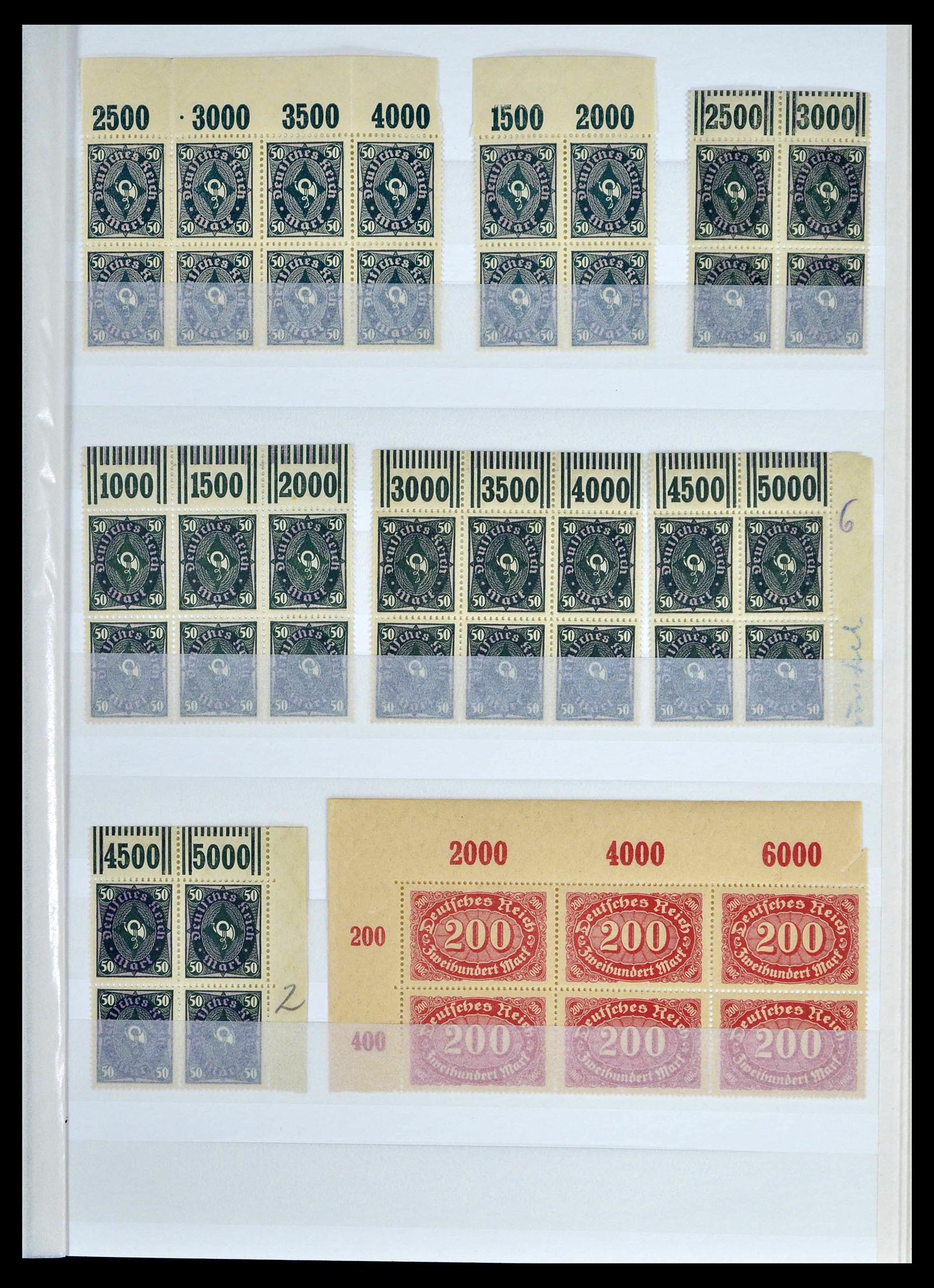 39254 0023 - Stamp collection 39254 German Reich MNH top margins.