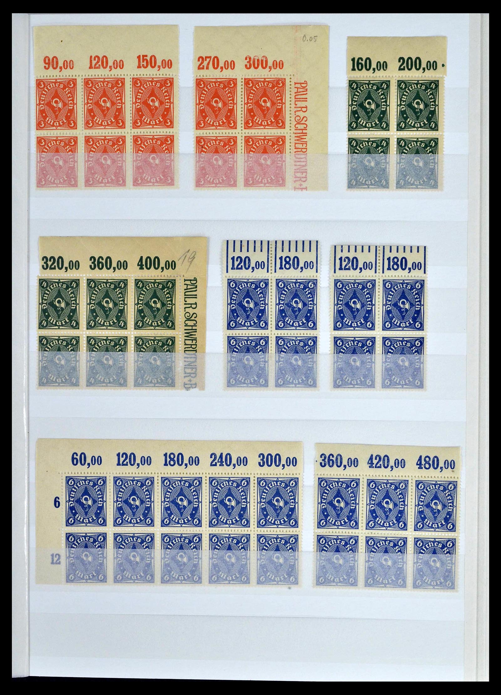 39254 0025 - Postzegelverzameling 39254 Duitse Rijk postfrisse bovenranden.