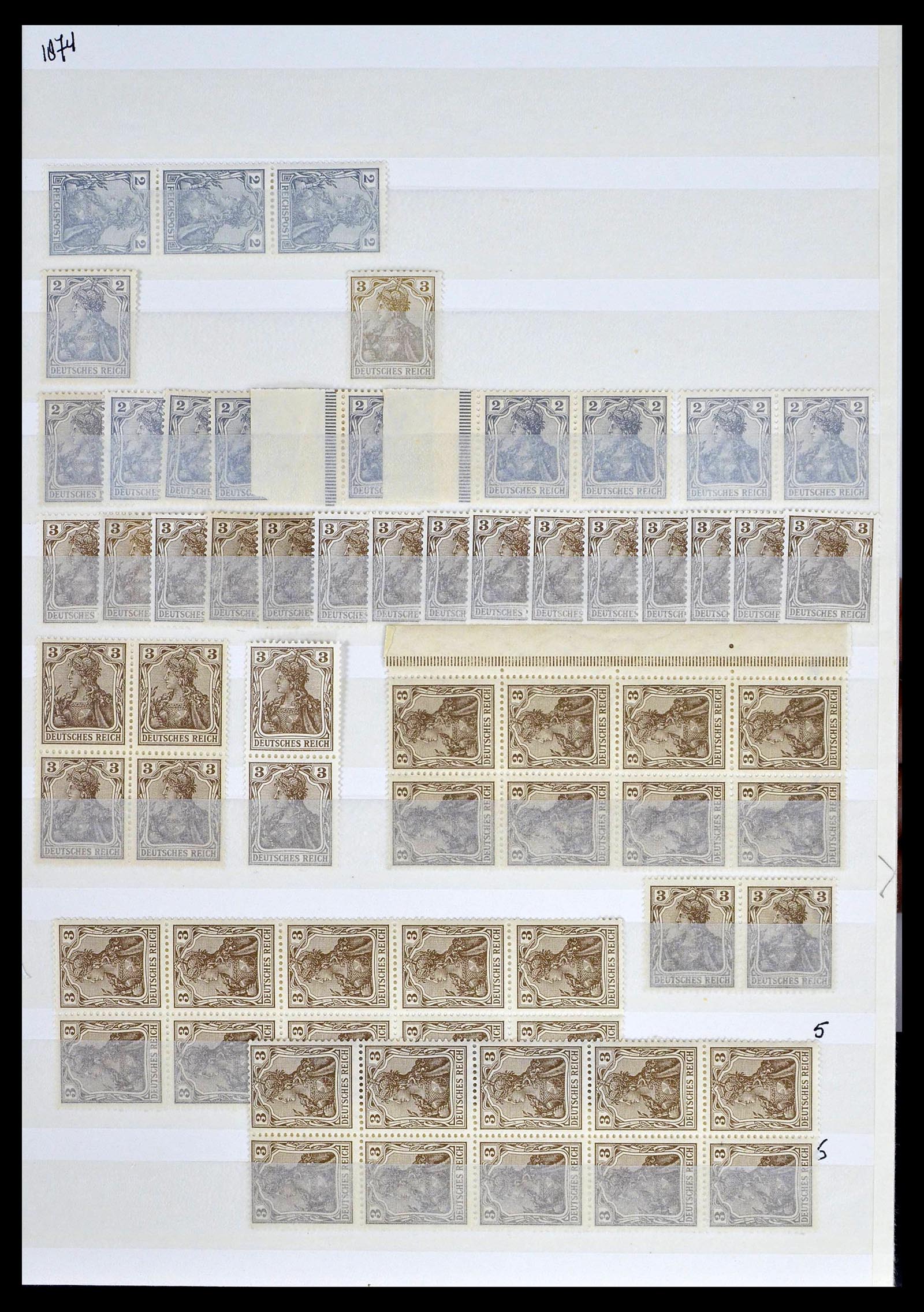 39256 0001 - Stamp collection 39256 German Reich MNH.