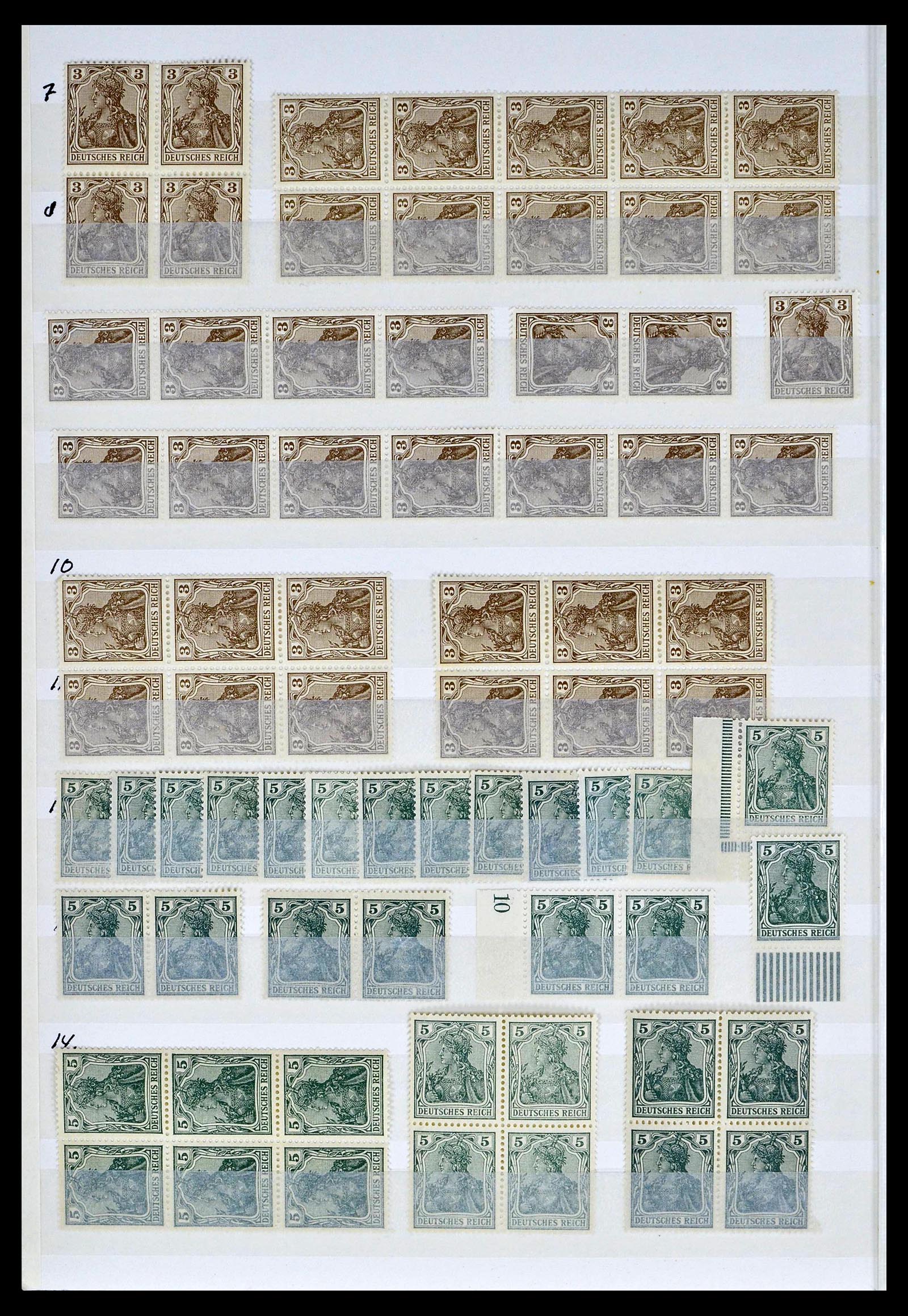 39256 0002 - Stamp collection 39256 German Reich MNH.